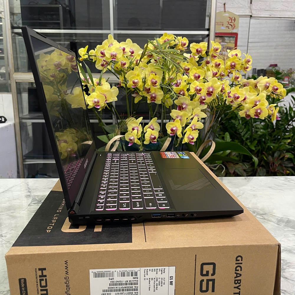 Gigabyte G5 KF-E3VN313SH (Máy LikeNew-Full Box-Bảo Hành Hãng) CORE I5-12500H RAM 16GB SSD 512GB RTX 4060 8GB MÀN HÌNH : 15.6''Inch Fhd IPS 144Hz