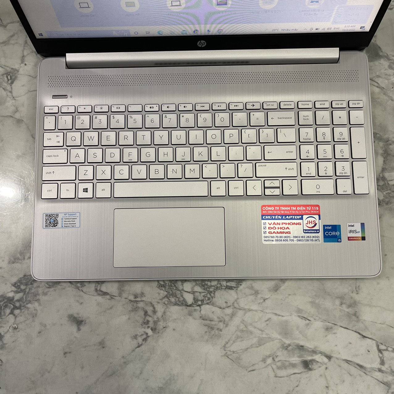 HP 15s-fq2561TU Core I5-1135G7 (CÒN BẢO HÀNH HÃNG) Ram 8gb Ssd 512gb Màn Hình 15.6'' Inch 👉Giá 11.500.000vnđ