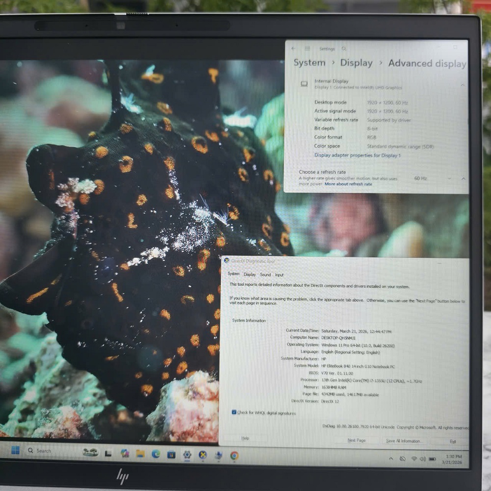 HP EliteBook 840 G10 (Máy LikeNew) Core I7-1355U RAM 16GB SSD 512GB MÀN HÌNH : 14″ FHD+ 