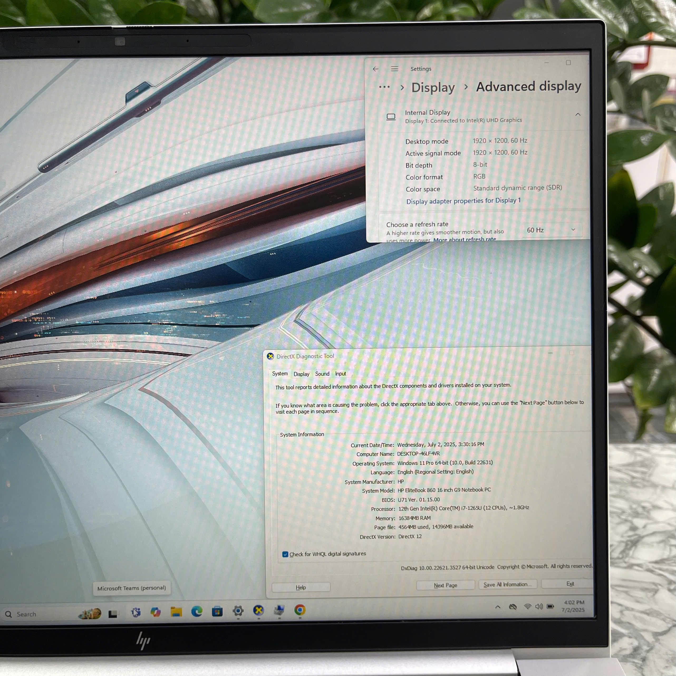 HP Elitebook 860 G9 Máy LikeNew Core™ I7-1265U Ram 16GB Ssd 256GB Màn hình : 16 Inch FHD+ 