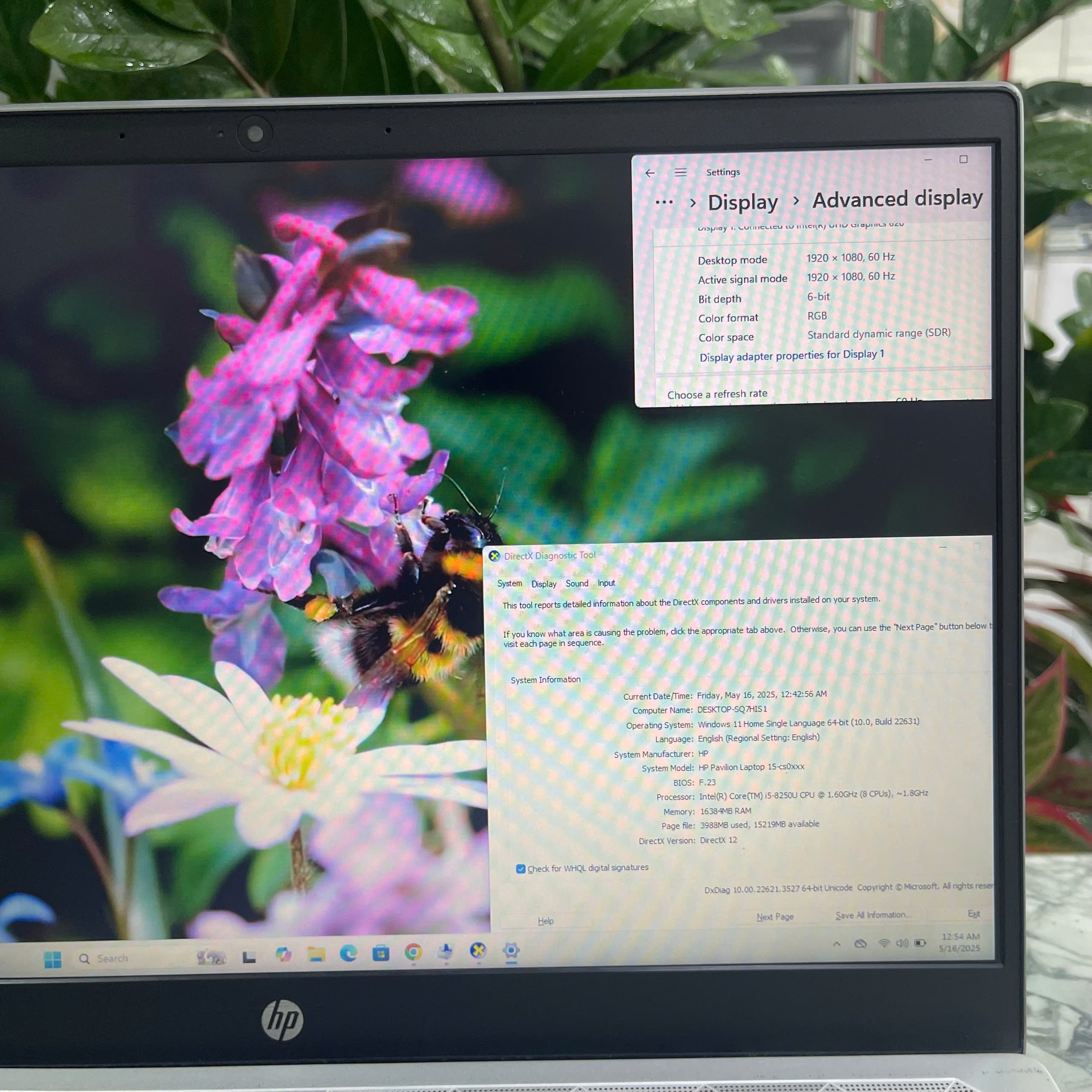HP Pavilion Laptop 15-cs0xxx Core I5 - 8250U Ram 16gb SSd 128GB Và 500GB HDD Màn : 15.6 Inch FullHD 60Hz