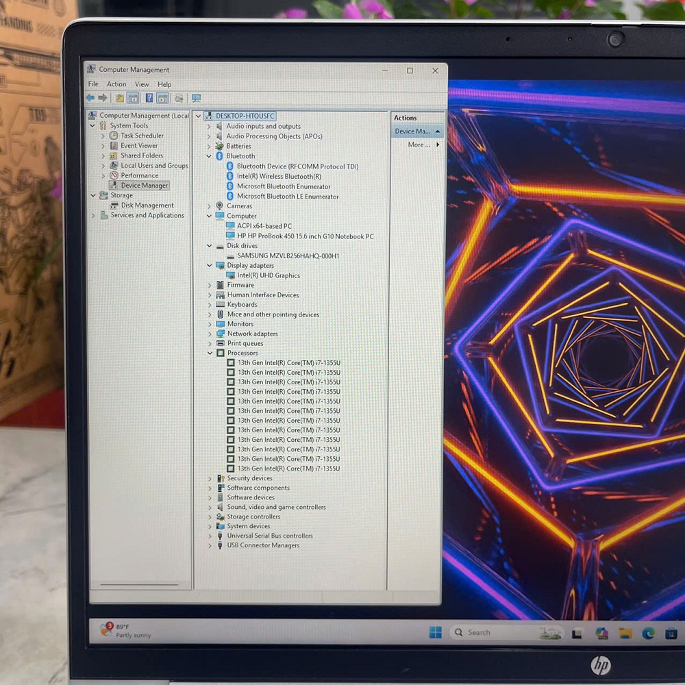HP ProBook 450 G10 CORE I7-1355U RAM 16GB SSD 256GB MÀN HÌNH : 15.6 FHD IPS