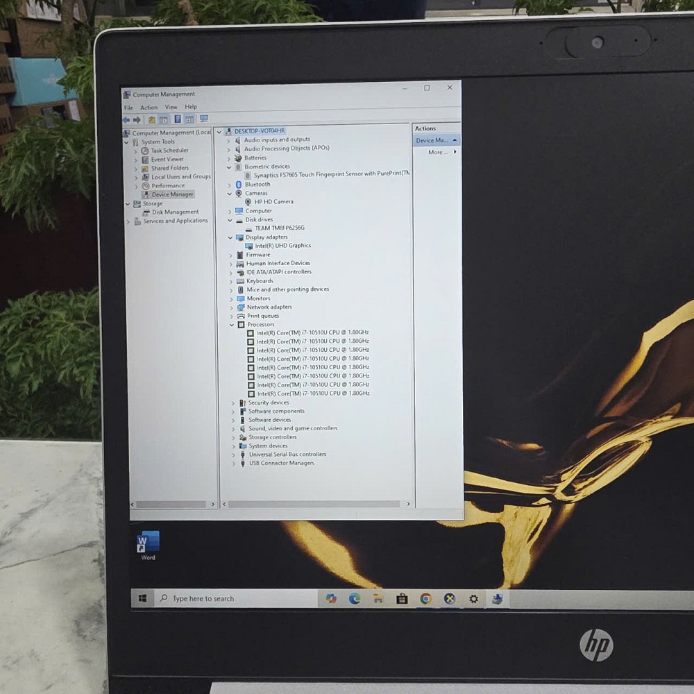 HP ProBook 450 G7 CORE I7-10510U RAM 8GB SSD 256GB MÀN HÌNH : 15.6 FHD IPS