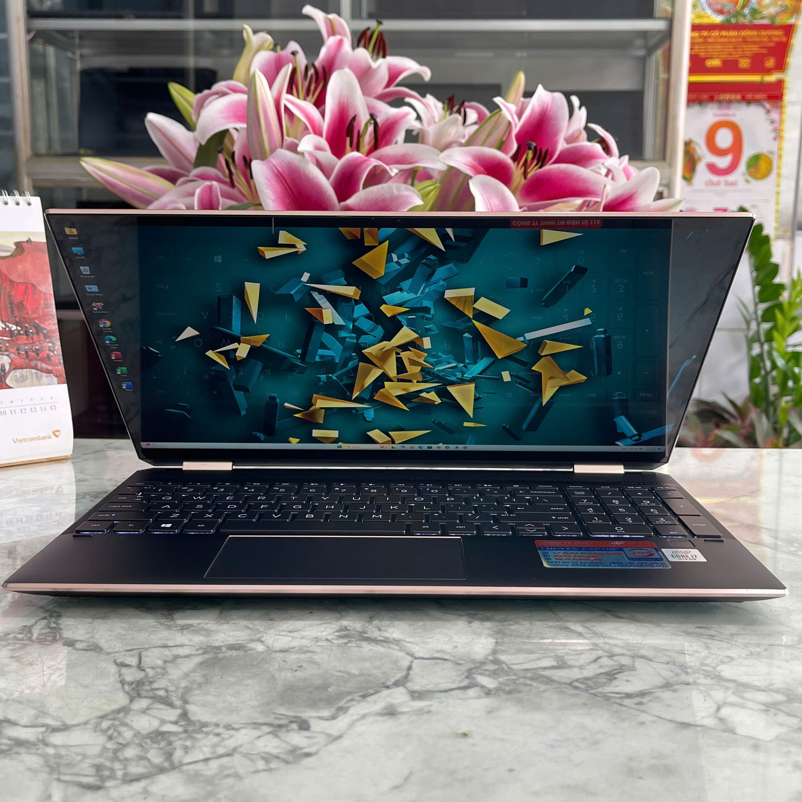 HP Spectre x360 15 (MÁY LIKENEW - GÍA TỐT ) Core I7-10510U Ram 16Gb Ssd 512Gb Nvidia MX330 Màn Hình 15.6″Inch 4K UHD TouchScreen Xoay Gập 360º