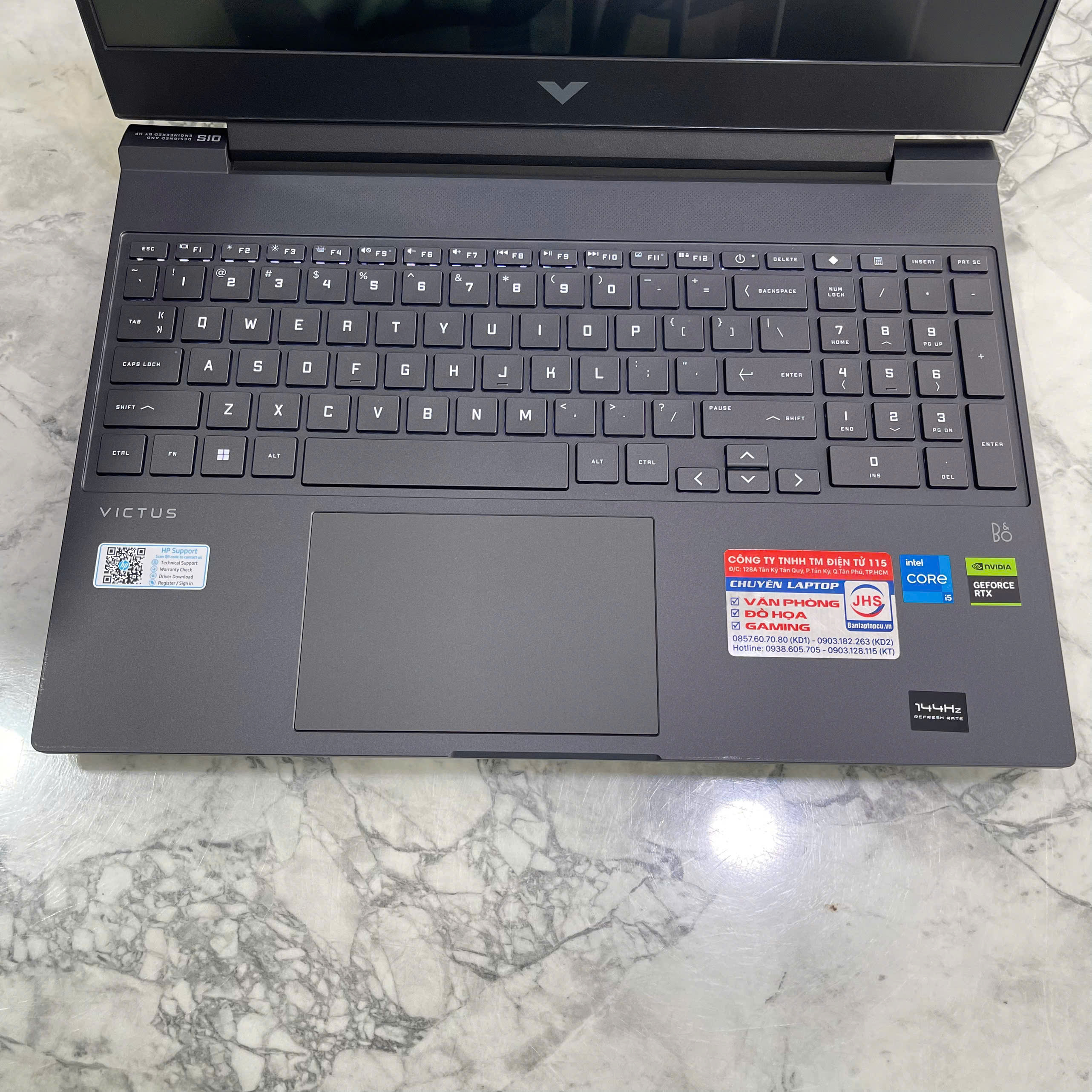  HP VICTUS 15 FA1139TX Máy LikeNew Core I5-12450H RAM 16GB SSD 512GB RTX™ 2050 4GB MÀN HÌNH : 15.6 Inch Fhd IPS 144 Hz 