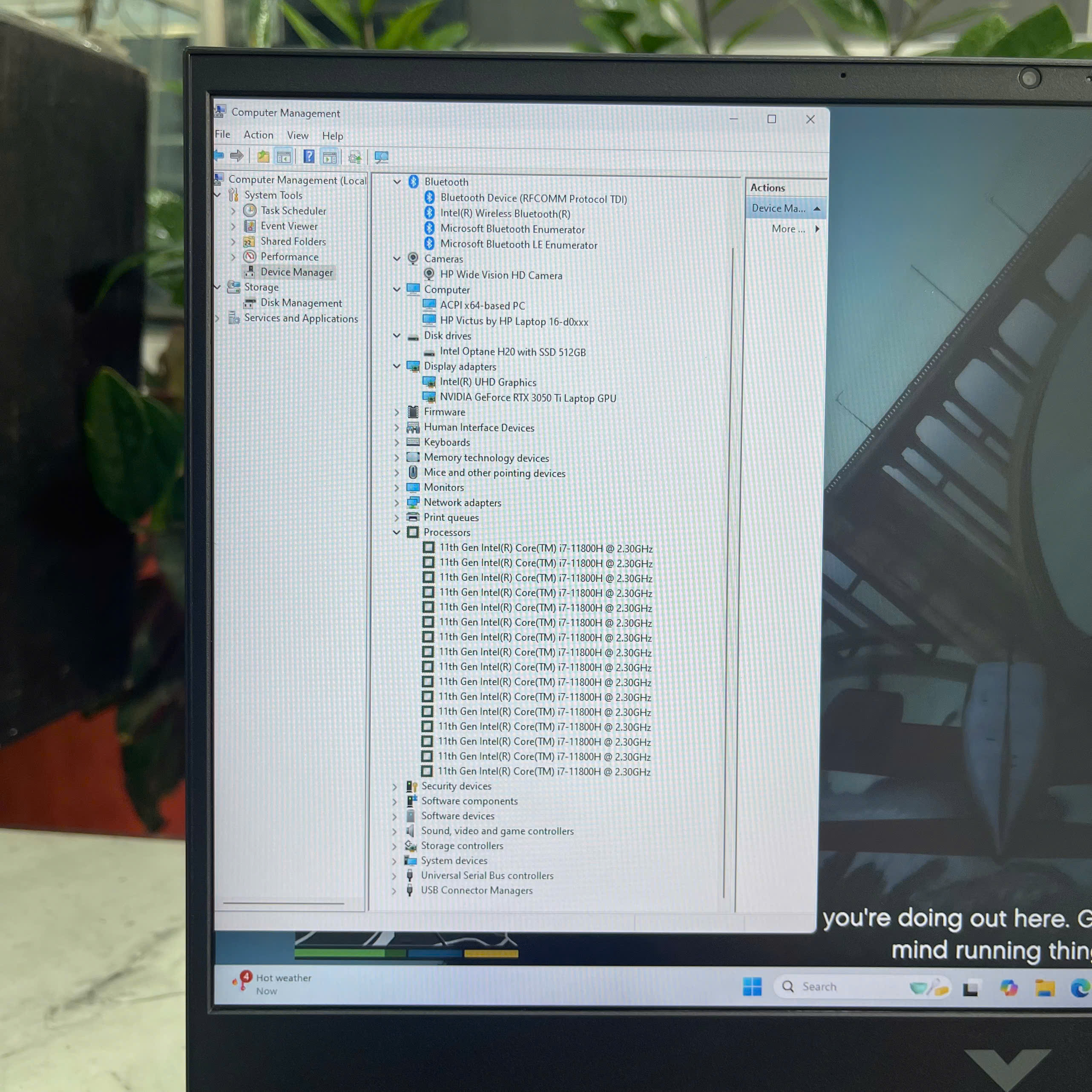 HP VICTUS 16-d0199TX Core I7-11800H Ram 32GB Ssd 512GB  Card RTX3050 Ti (4GB) Màn : 16.1'' Inch IPS 144Hz