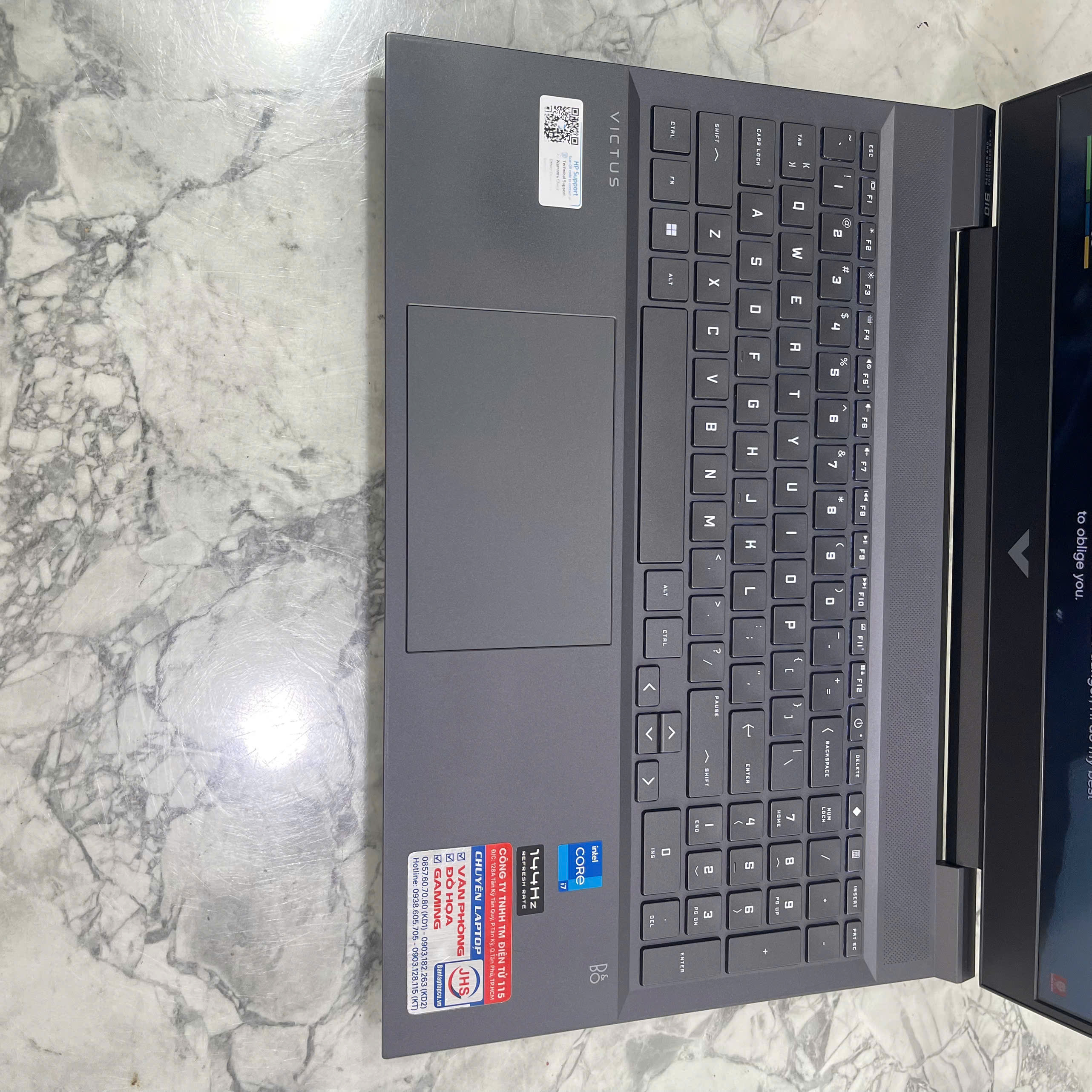 HP VICTUS 16-d0199TX Core I7-11800H Ram 32GB Ssd 512GB  Card RTX3050 Ti (4GB) Màn : 16.1'' Inch IPS 144Hz