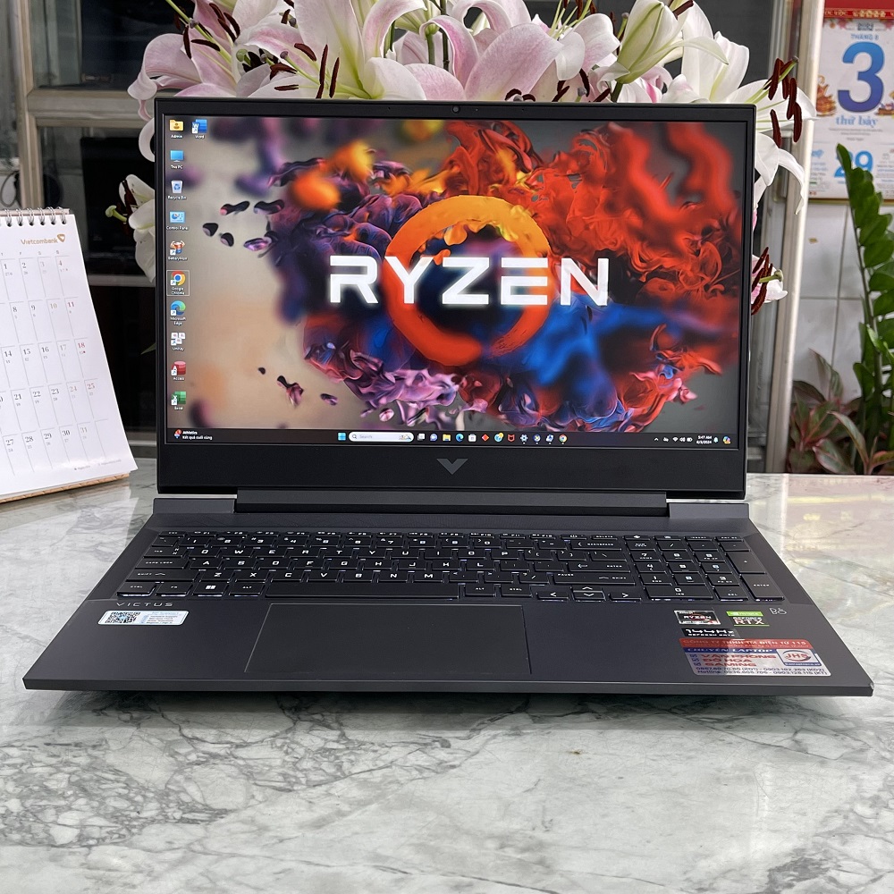  HP VICTUS 16-e0175AX Ryzen 5-5600H RAM 16GB  SSD 512GB  RTX 3050(4GB) MÀN HÌNH : 16.1'' INCH FHD 144Hz, IPS
