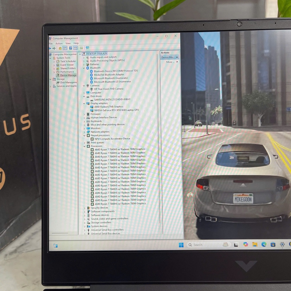 HP VICTUS 16-s0077AX Máy LikeNew Ryzen 7-7840HS RAM 16GB SSD 512GB RTX™ 3050 6GB MÀN HÌNH : 16.1 Inch FHD 144Hz 