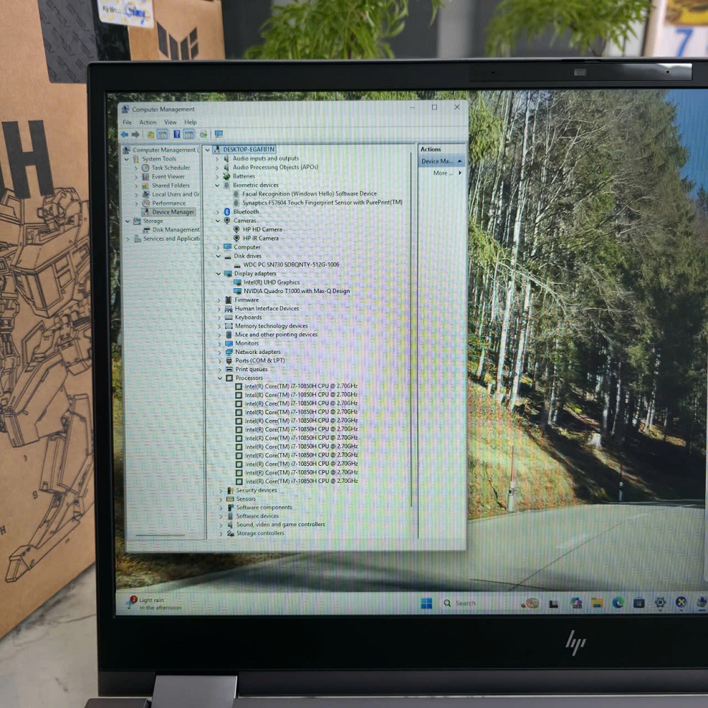 HP ZBOOK FURY 17 G7 CORE I7-10850H Quadro T1000 MÁY TRẠM ĐỒ HỌA GIÁ RẺ RAM 16GB SSD 512GB MÀN HÌNH : 17.3″ FHD IPS