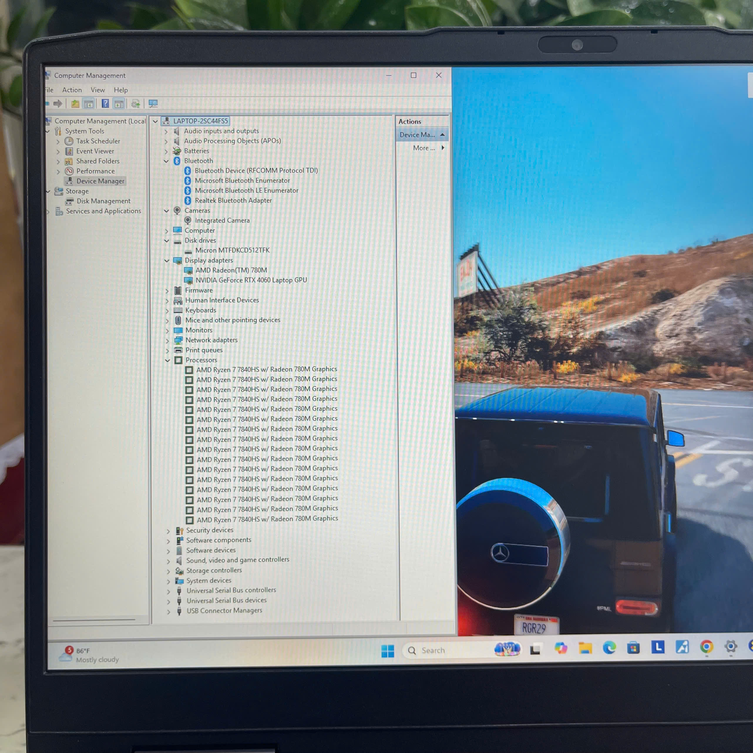  Lenovo 15APH8 (Máy LikeNew) Ryzen 7- 7840HS Ram 16GB Ssd 512GB RTX 4060 8GB Màn Hình 15.6 Inch IPS FHD 144Hz