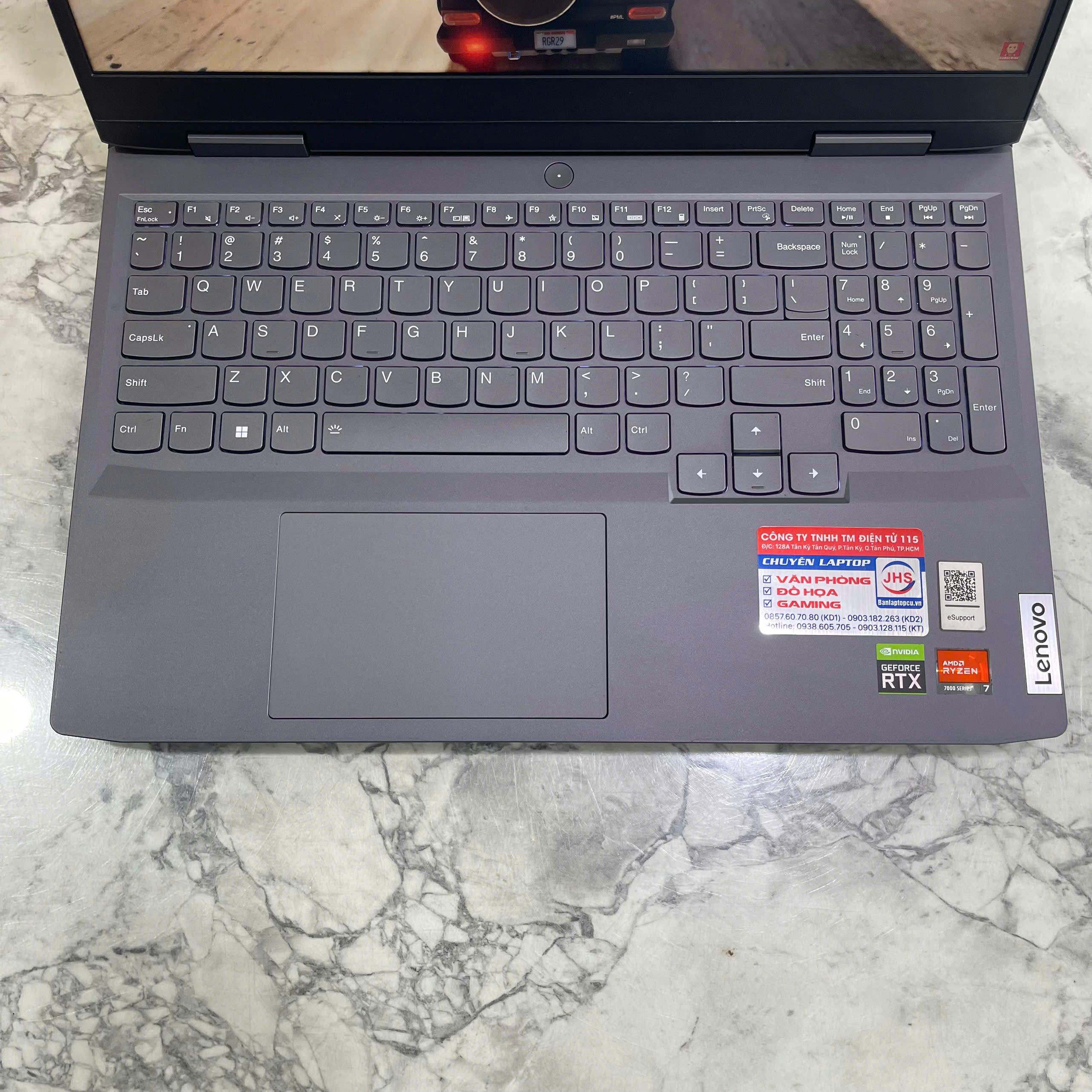  Lenovo 15APH8 (Máy LikeNew) Ryzen 7- 7840HS Ram 16GB Ssd 512GB RTX 4060 8GB Màn Hình 15.6 Inch IPS FHD 144Hz