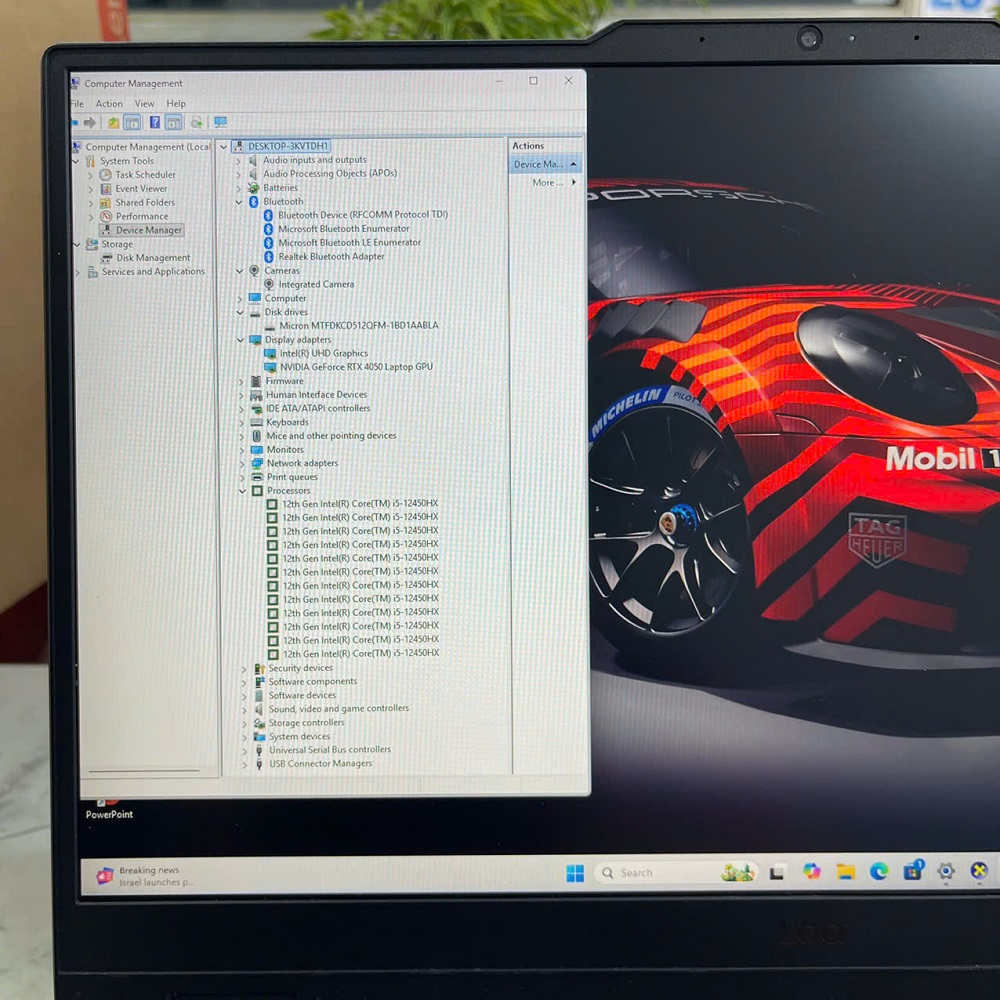 Lenovo Gaming LOQ 15IAX9 CORE I5-12450HX RAM 12GB SSD 512GB RTX 4050 6GB MÀN HÌNH : 15.6 Inch IPS FHD 144Hz