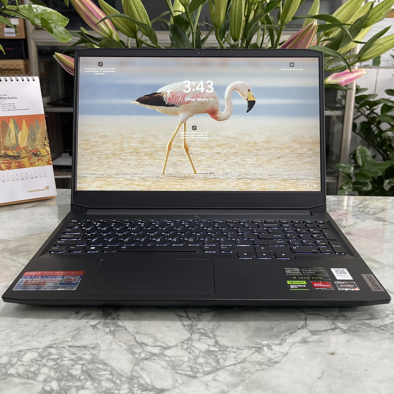 Lenovo Ideapad Gaming 3-15ACH6( Máy LikeNew , Bảo Hành Hãng ) Ryzen 5 5500H Ram 8gb Ssd 512gb VGA RTX 2050 4GB Màn 15,6" Fhd (1920x1080) IPS  144Hz