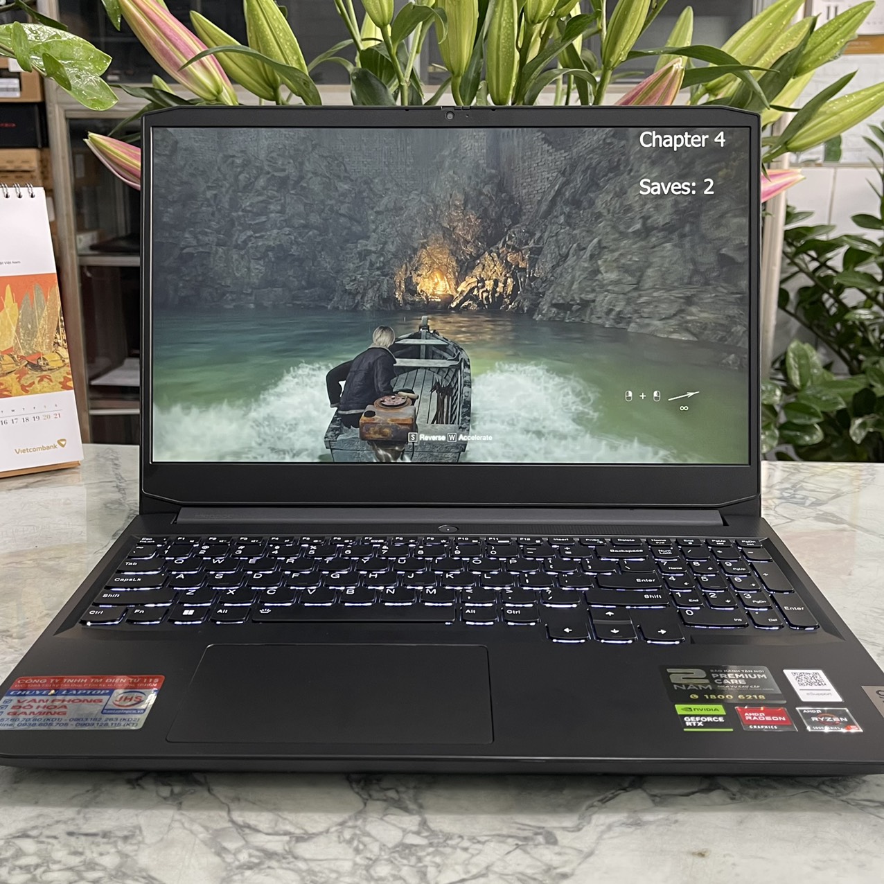 Lenovo Ideapad Gaming 3-15ACH6( Máy LikeNew , Bảo Hành Hãng ) Ryzen 5 5500H Ram 8gb Ssd 512gb VGA RTX 2050 4GB Màn 15,6" Fhd (1920x1080) IPS  144Hz