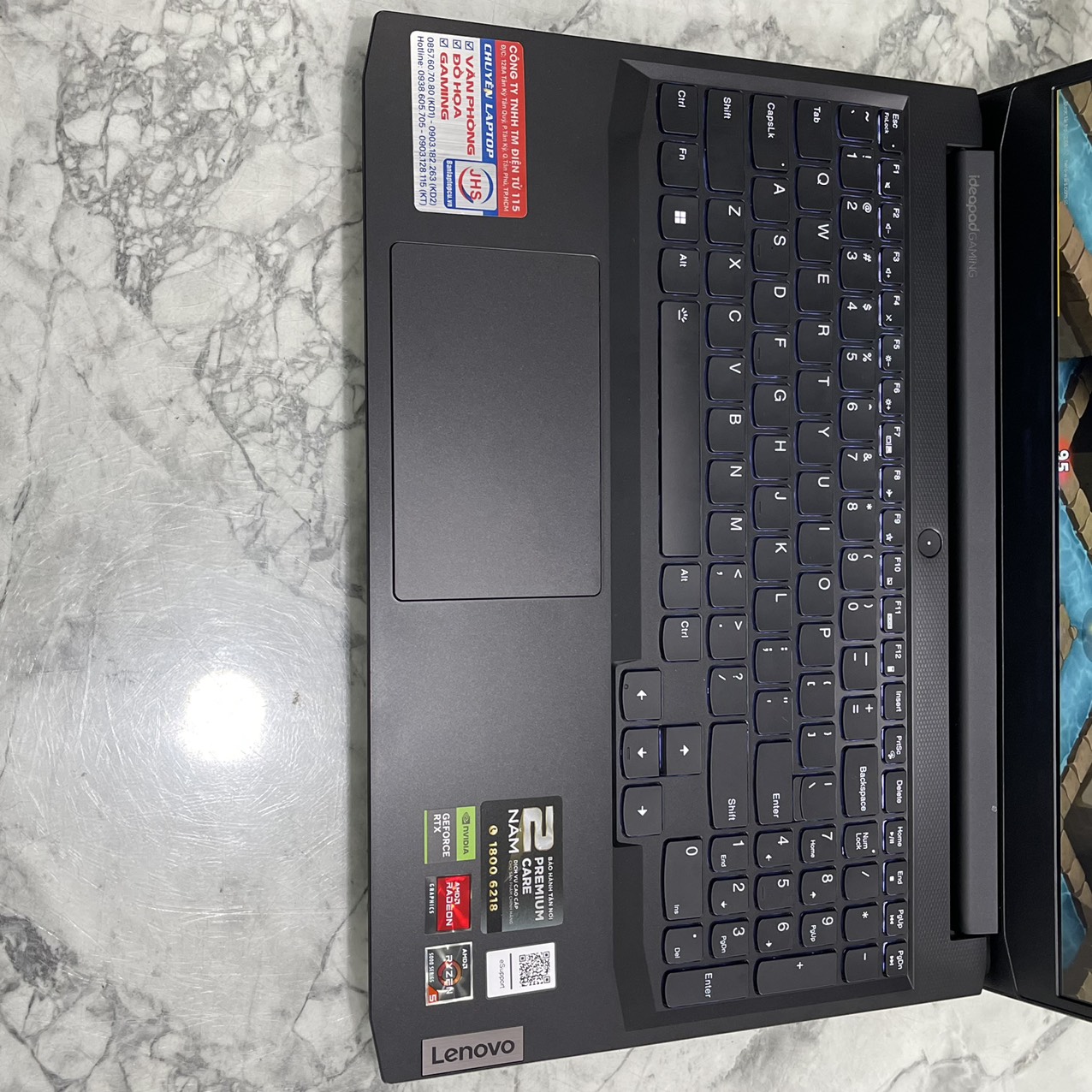 Lenovo Ideapad Gaming 3-15ACH6( Máy LikeNew , Bảo Hành Hãng ) Ryzen 5 5500H Ram 8gb Ssd 512gb VGA RTX 2050 4GB Màn 15,6" Fhd (1920x1080) IPS  144Hz
