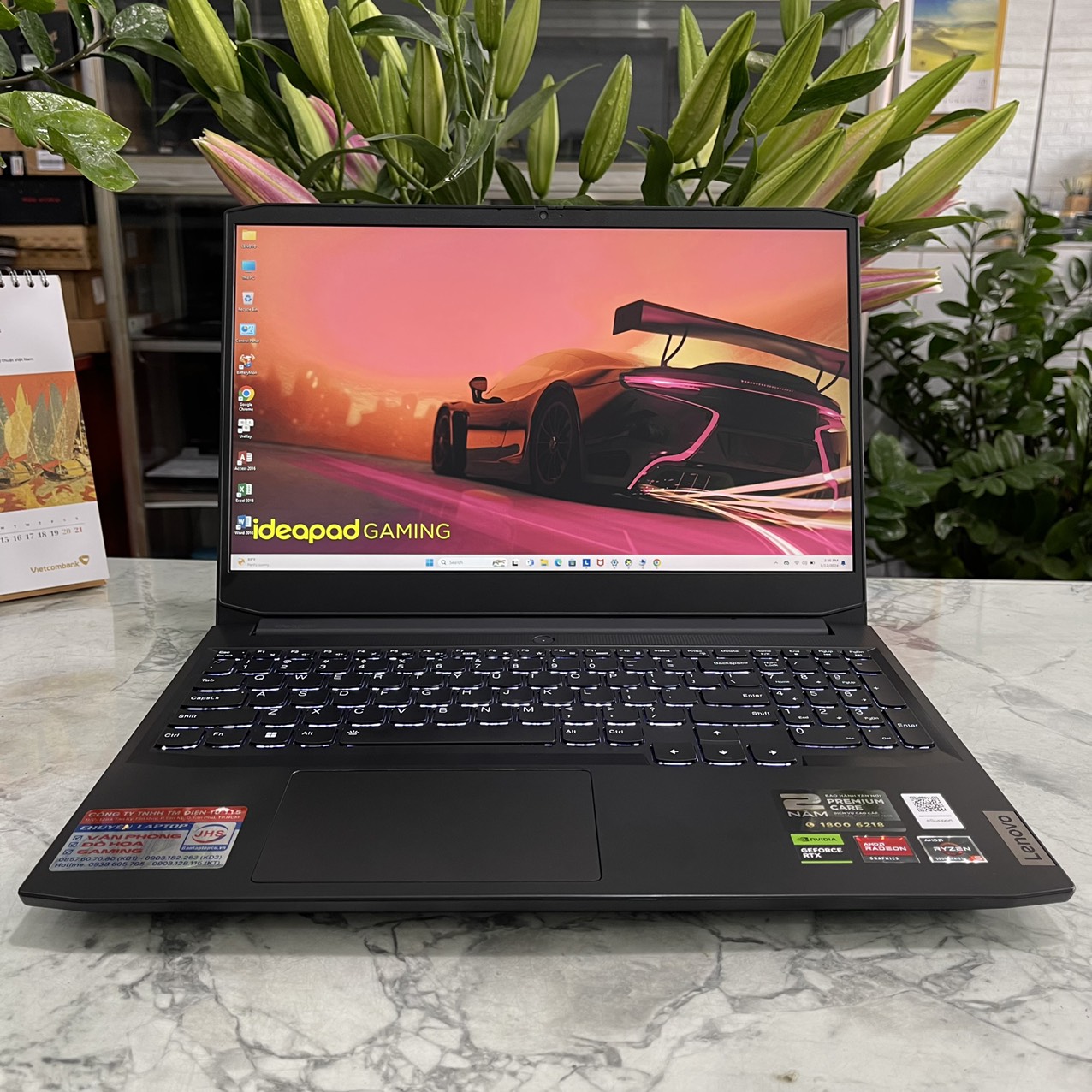 Lenovo Ideapad Gaming 3-15ACH6( Máy LikeNew , Bảo Hành Hãng ) Ryzen 5 5500H Ram 8gb Ssd 512gb VGA RTX 2050 4GB Màn 15,6" Fhd (1920x1080) IPS  144Hz