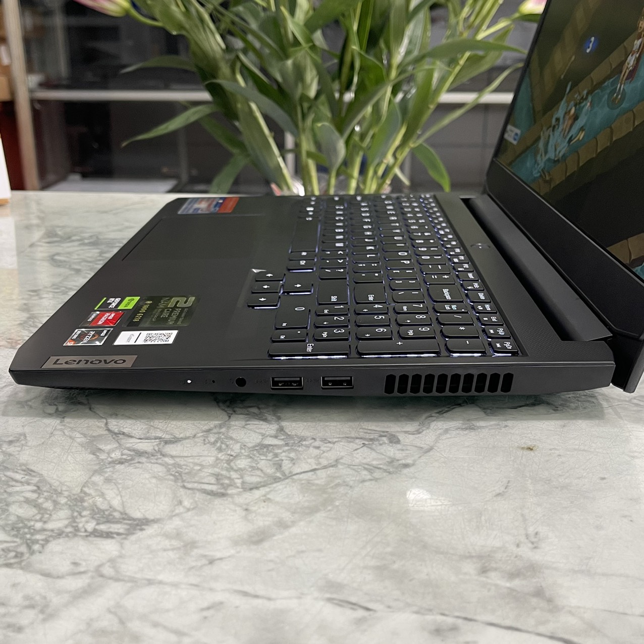 Lenovo Ideapad Gaming 3-15ACH6( Máy LikeNew , Bảo Hành Hãng ) Ryzen 5 5500H Ram 8gb Ssd 512gb VGA RTX 2050 4GB Màn 15,6" Fhd (1920x1080) IPS  144Hz