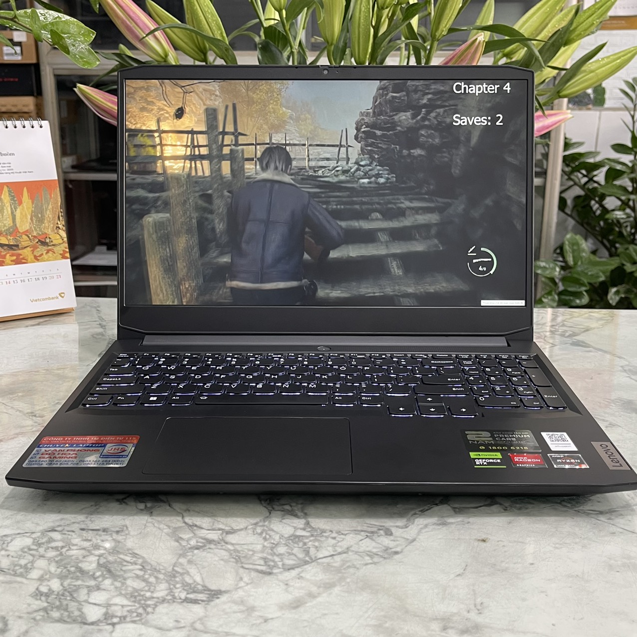 Lenovo Ideapad Gaming 3-15ACH6( Máy LikeNew , Bảo Hành Hãng ) Ryzen 5 5500H Ram 8gb Ssd 512gb VGA RTX 2050 4GB Màn 15,6" Fhd (1920x1080) IPS  144Hz
