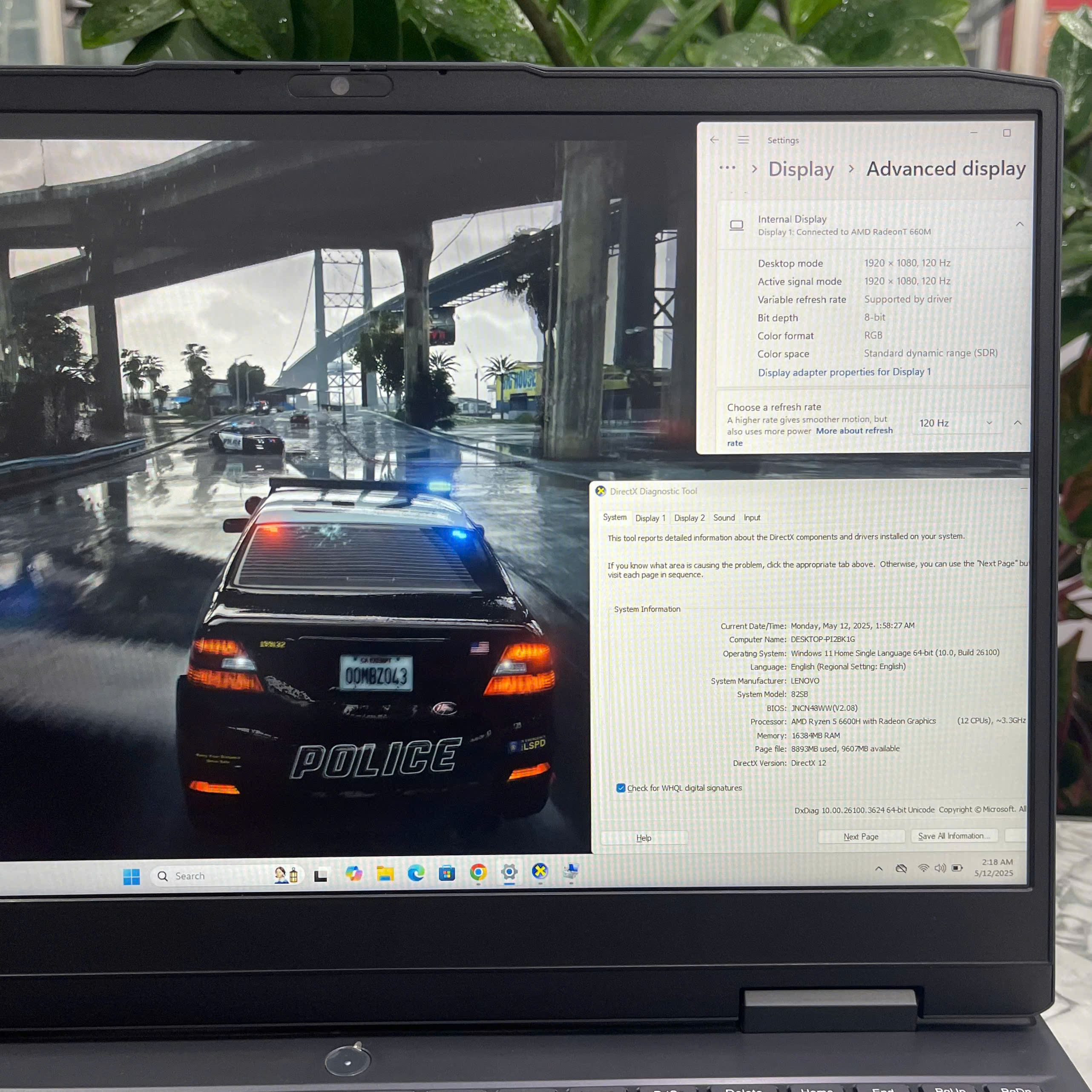 Lenovo IdeaPad Gaming 3 15ARH7 Máy LikeNew (BẢO HÀNH HÃNG) Ryzen 5 5600H Ram 16GB  Ssd 512gb VGA RTX3050 (4GB GDDR6) Màn 15,6" Fhd (1920x1080) IPS  120Hz