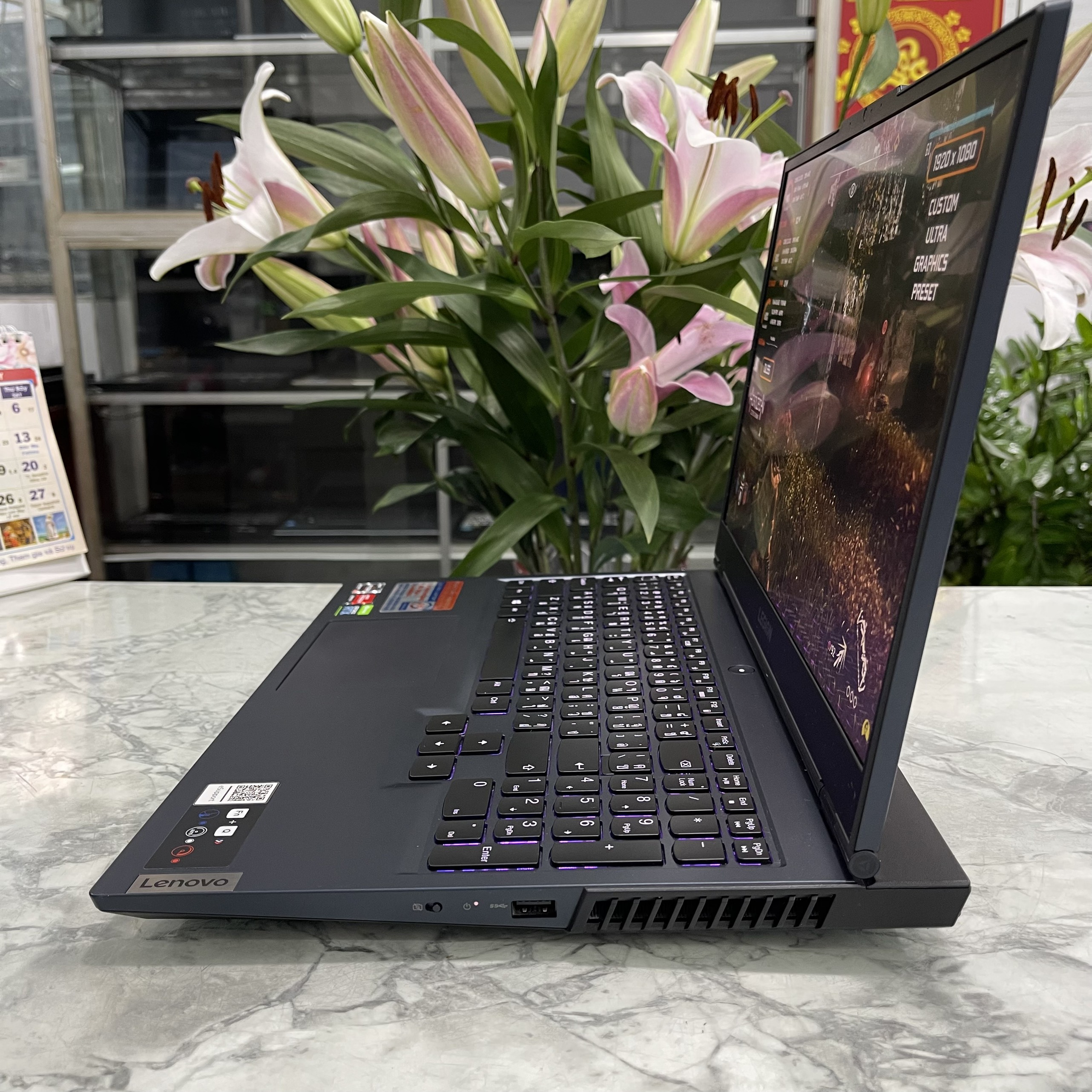 Lenovo Legion 5 15ACH6H (82JU007LTA) Ryzen 5 5600H Ram 16gb Ssd 512gb Card RTX 3060 6GB  Màn Hình 15.6 inch Fhd 165Hz