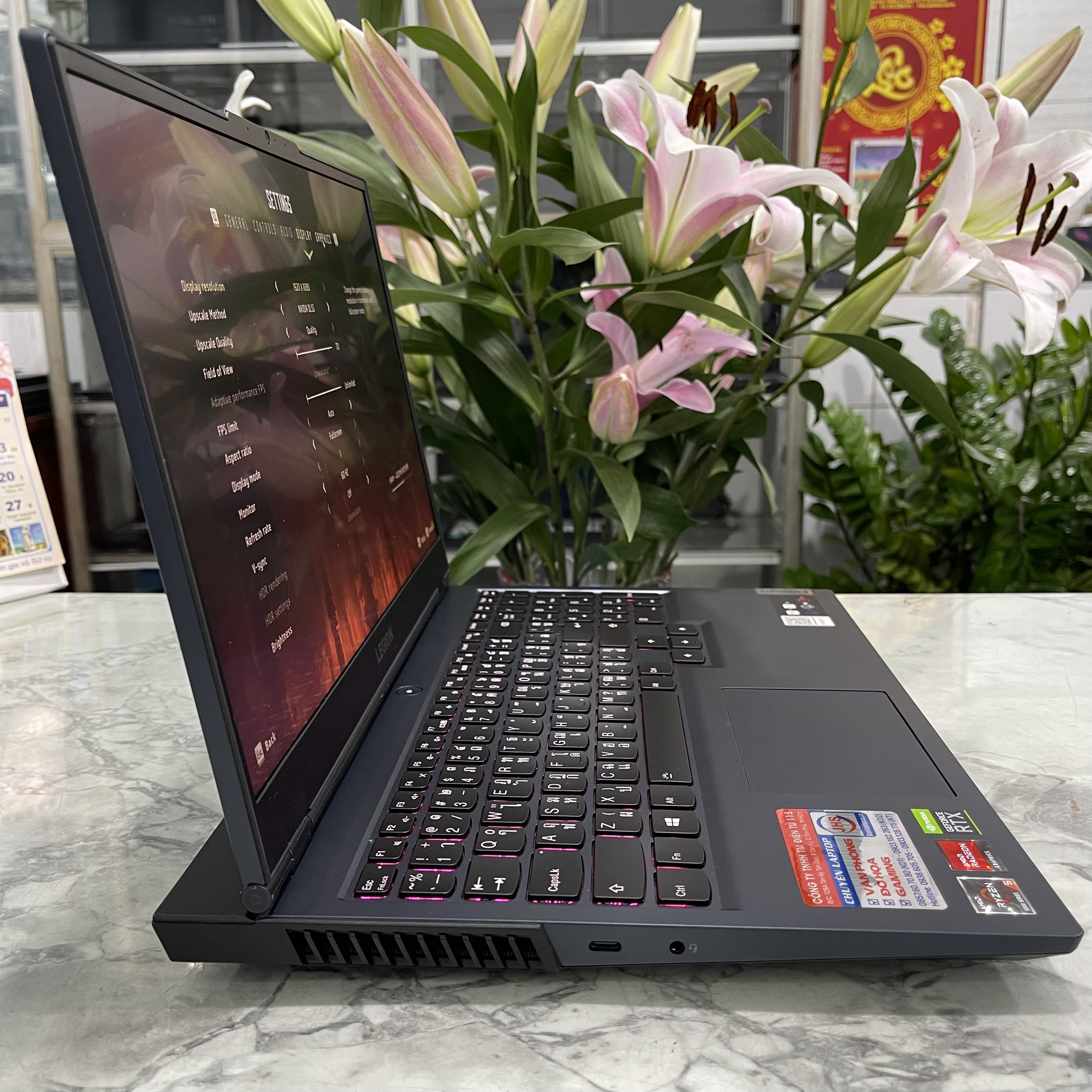Lenovo Legion 5 15ACH6H (82JU007LTA) Ryzen 5 5600H Ram 16gb Ssd 512gb Card RTX 3060 6GB  Màn Hình 15.6 inch Fhd 165Hz