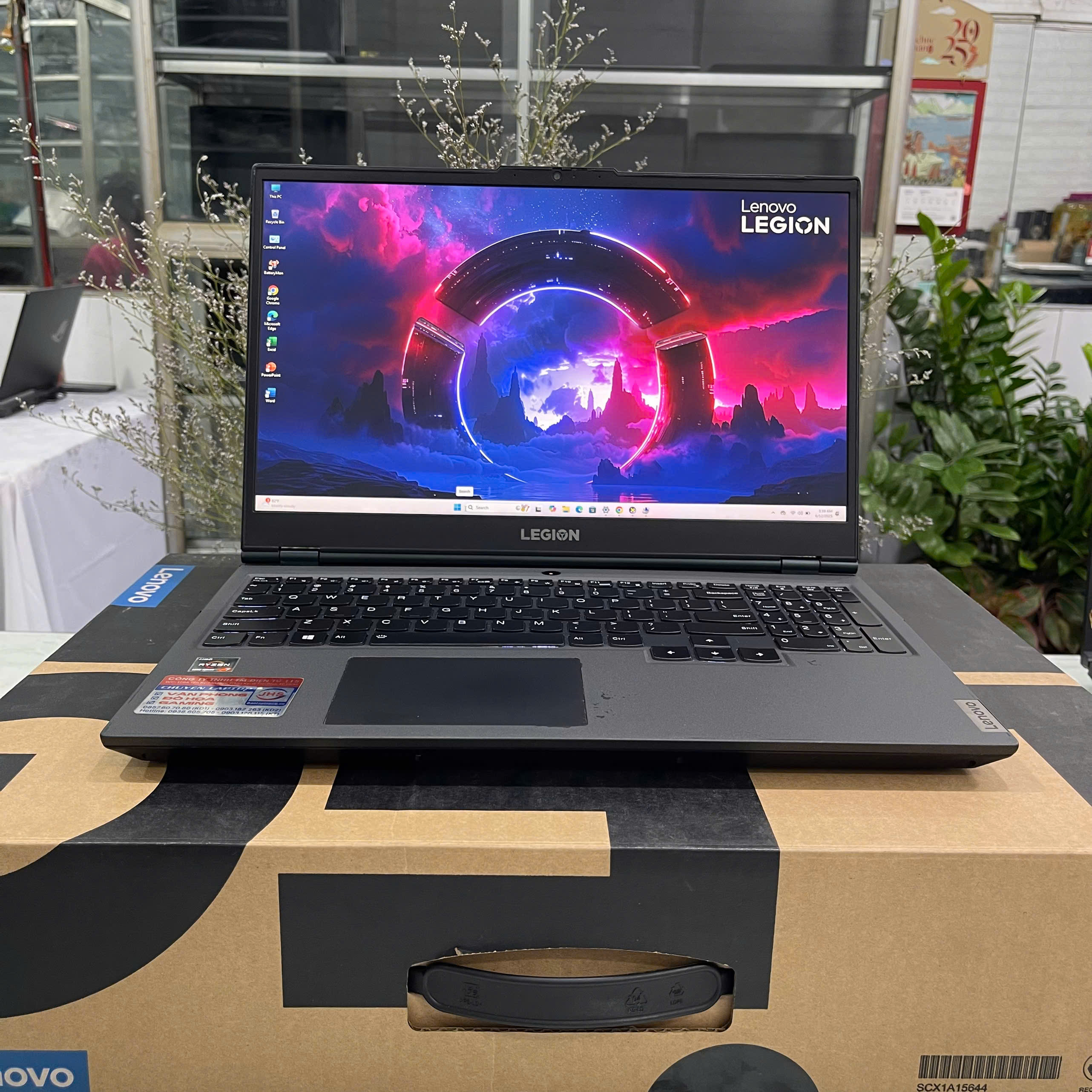 Lenovo Legion 5 15ARH05 Ryzen 7 4800H Ram 16Gb Ssd 512Gb  VGA GTX 1650Ti (4GB GDDR6) Màn Hình 15.6 Inch Fhd IPS 120Hz 100% sRGB