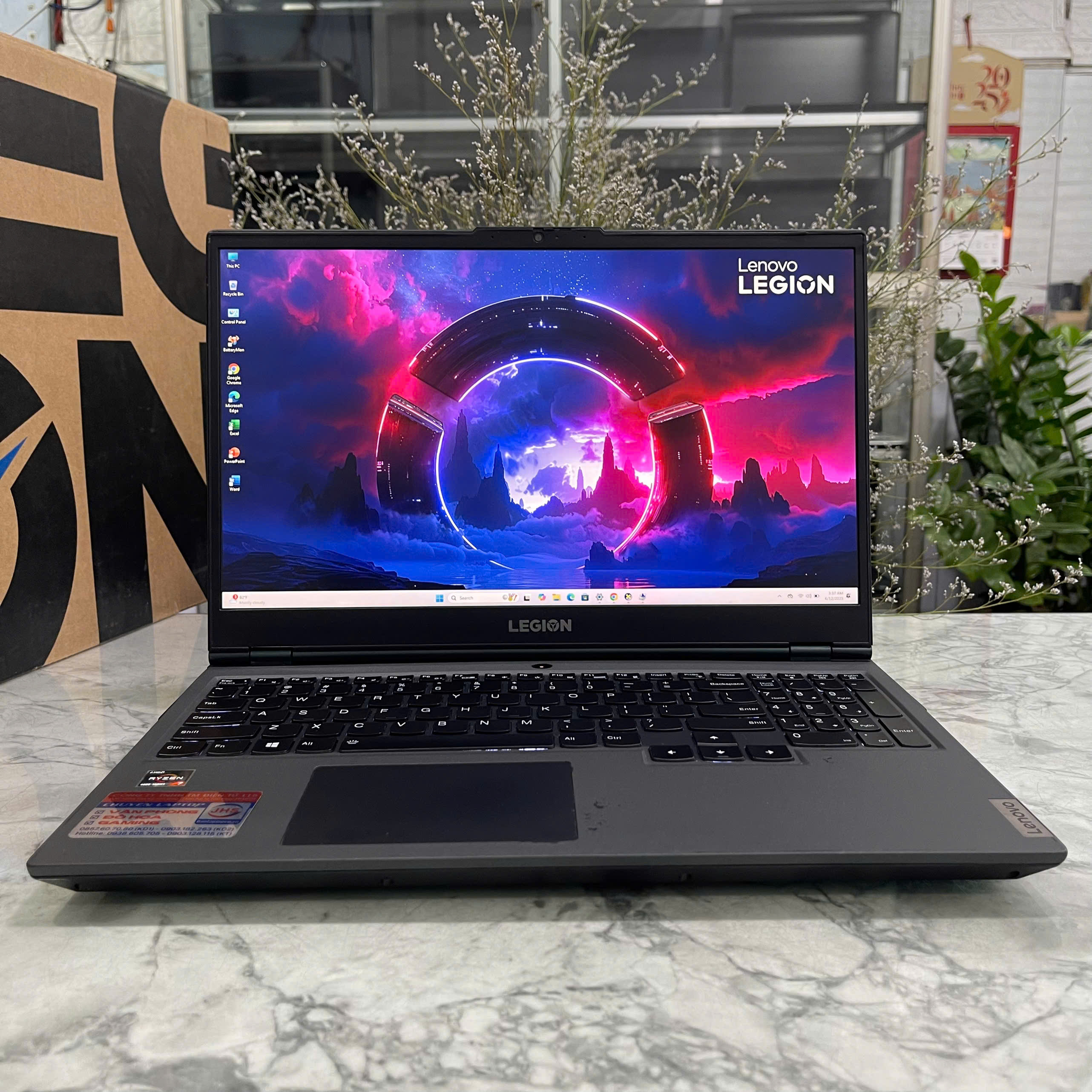 Lenovo Legion 5 15ARH05 Ryzen 7 4800H Ram 16Gb Ssd 512Gb  VGA GTX 1650Ti (4GB GDDR6) Màn Hình 15.6 Inch Fhd IPS 120Hz 100% sRGB