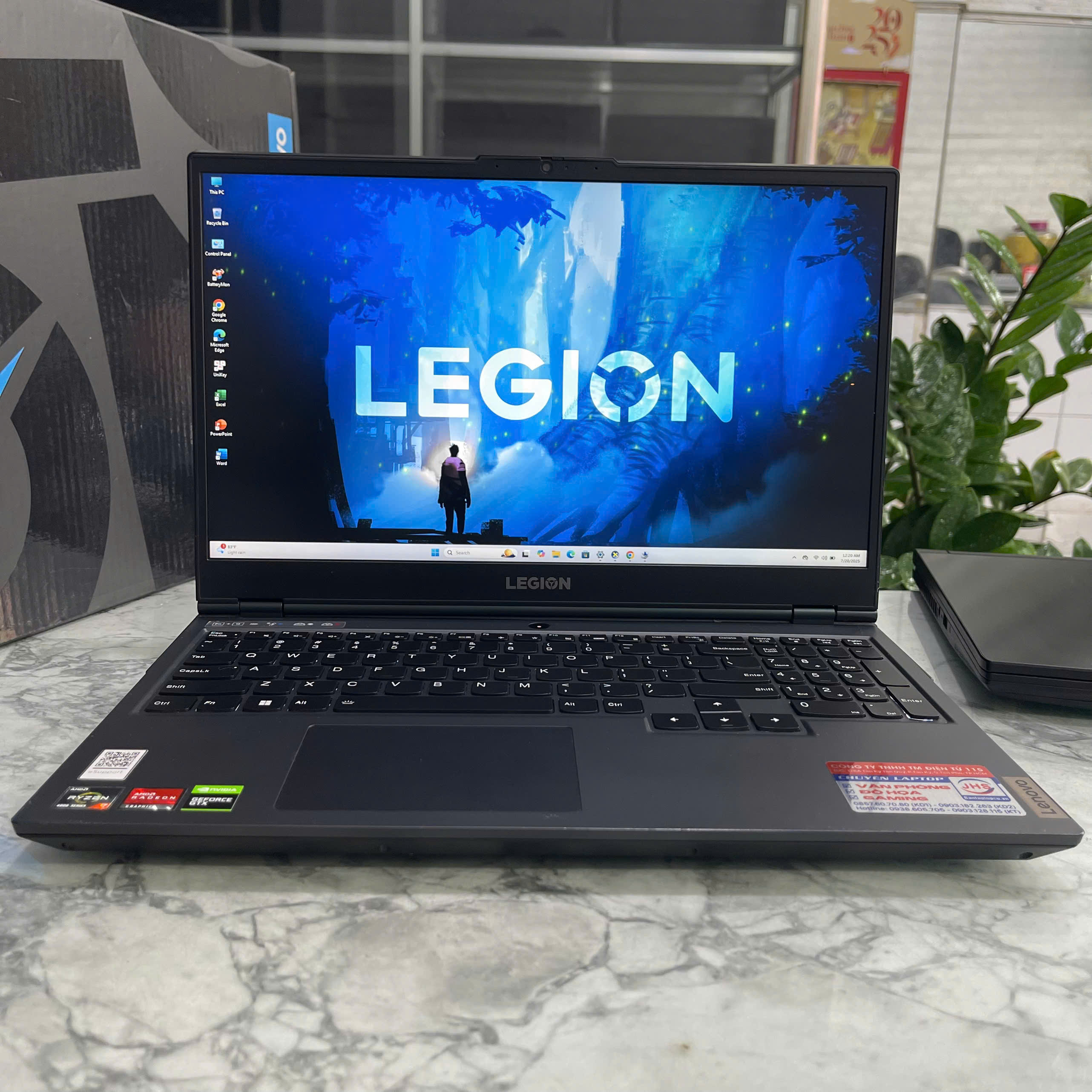 Lenovo Legion 5 15ARH05H Máy LikeNew Ryzen 7 4800H Ram 16gb Ssd 512gb GTX 1660 Ti 6GB Màn Hình 15.6''Inch IPS 144Hz