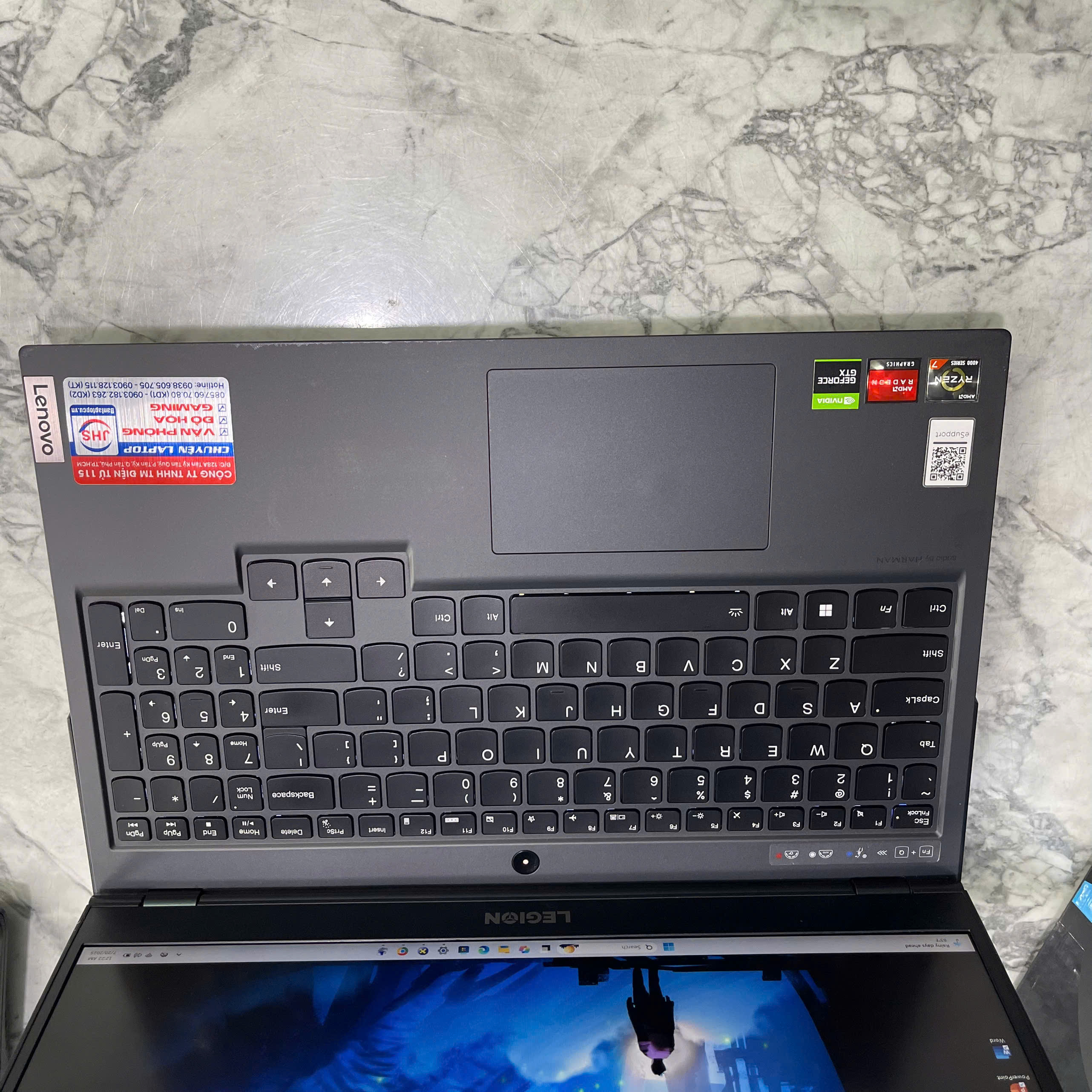 Lenovo Legion 5 15ARH05H Máy LikeNew Ryzen 7 4800H Ram 16gb Ssd 512gb GTX 1660 Ti 6GB Màn Hình 15.6''Inch IPS 144Hz