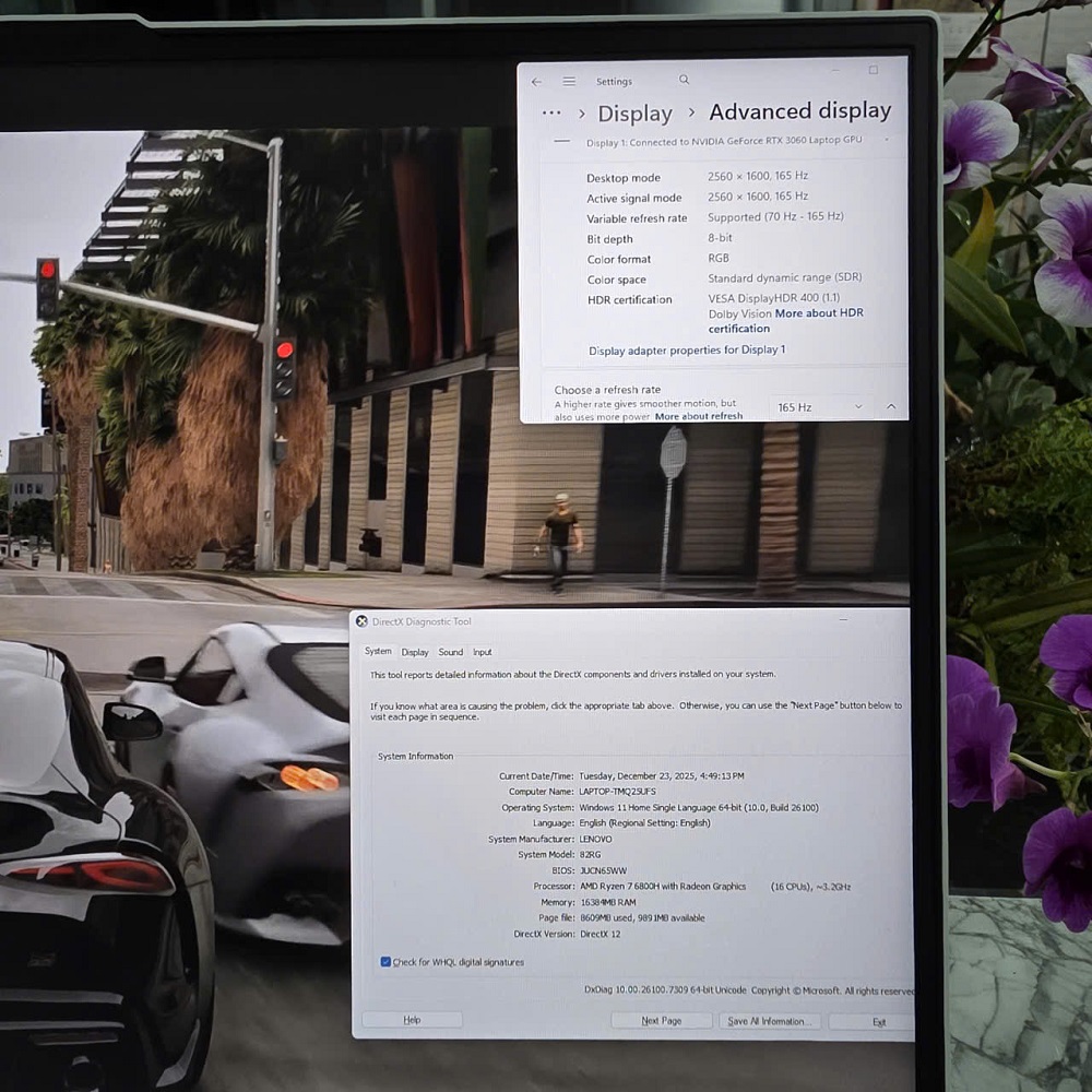  Lenovo Legion 5 Pro 16ARH7H Máy LikeNew - BẢO HÀNH HÃNG RYZEN 7-6800H RAM 16GB SSD 512GB RTX 3060 (6GB) MÀN HÌNH : 16 Inch 2K 165Hz, 100% sRGB