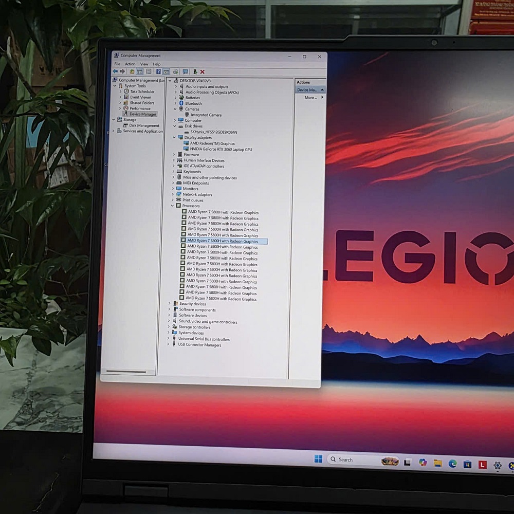 LENOVO LEGION R9000P 2021H RYZEN 7 5800H RAM 16G SSD 512GB NVIDIA RTX 3060 6GB MÀN HÌNH : 16” 2,5K 165Hz