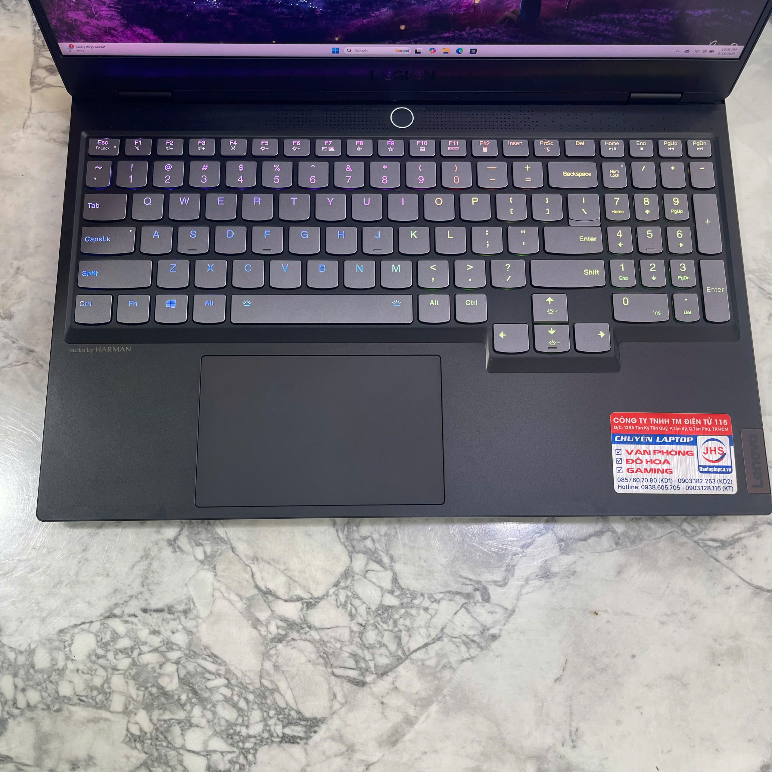 Lenovo  Legion S7 15ACH6 Máy LikeNew Ryzen 7 5800H RAM 16GB SSD  512GB RTX 3060 6GB Màn Hình : 15.6" 4K 60Hz 