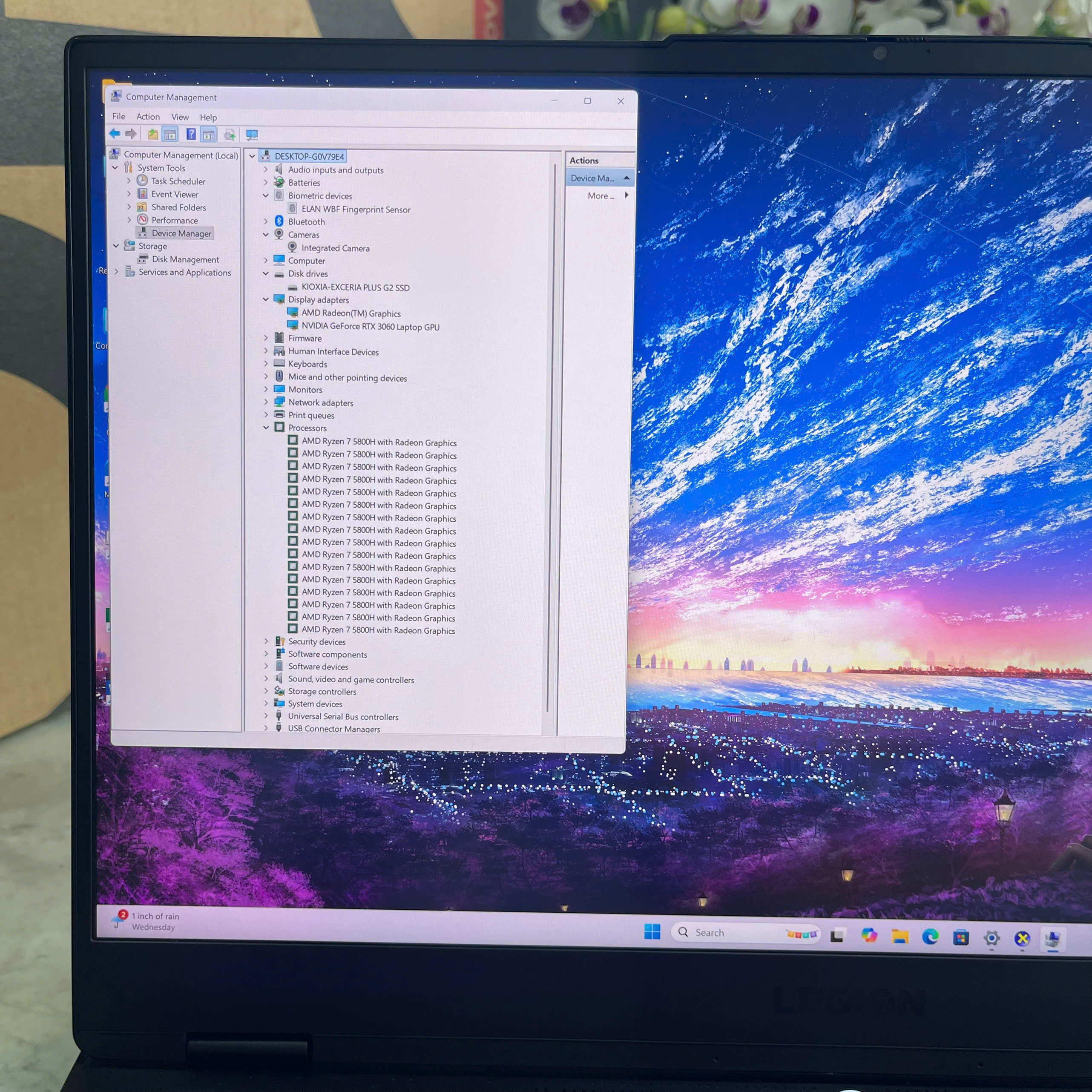 Lenovo  Legion S7 15ACH6 Máy LikeNew Ryzen 7 5800H RAM 16GB SSD  512GB RTX 3060 6GB Màn Hình : 15.6" 4K 60Hz 