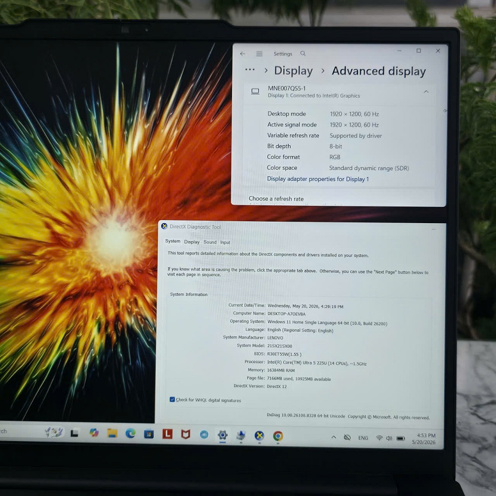 Lenovo ThinkPad E14 Gen 7 CORE Ultra 5 225U RAM 16GB SSD 512GB MÀN HÌNH : 14 INCH WUXGA