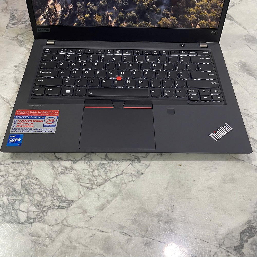 Lenovo Thinkpad P14s Gen 2 CORE I7-1185G7 RAM 16GB SSD 512GB Quadro T500 4GB MÀN HÌNH : 14 Inch FHD IPS Touch 