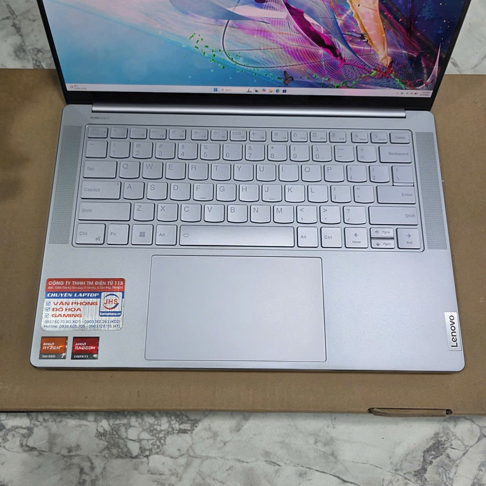 LENOVO YOGA Air 14s APU8 RYZEN 7 7840S RAM 32GB SSD 512GB MÀN HÌNH : 14.5 Inch OLED 2.9K Touch 90Hz