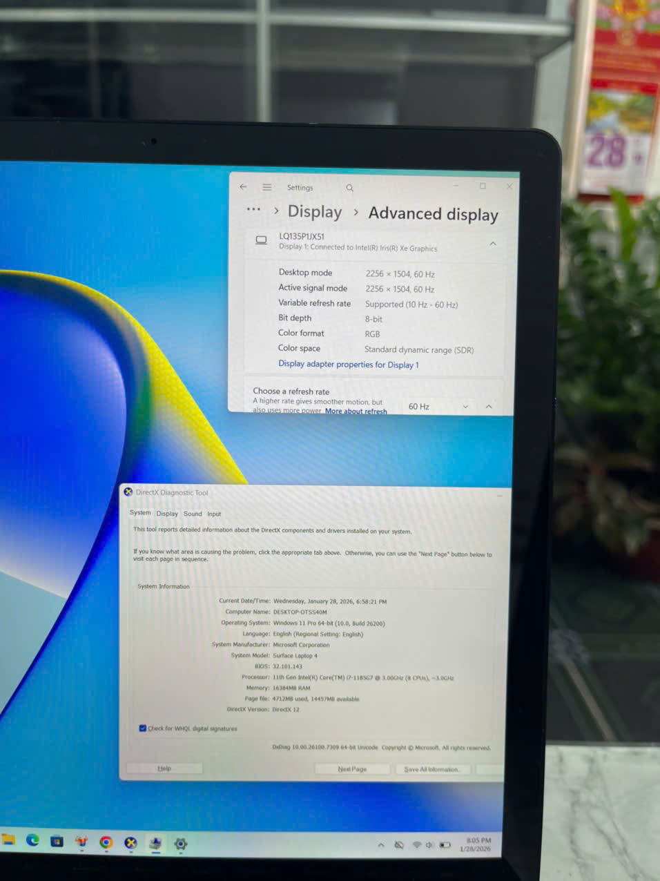 Microsoft Surface Laptop 4 CORE I7-1185G7 RAM 16GB SSD 512GB MÀN HÌNH : 13'5 Inch 2K 