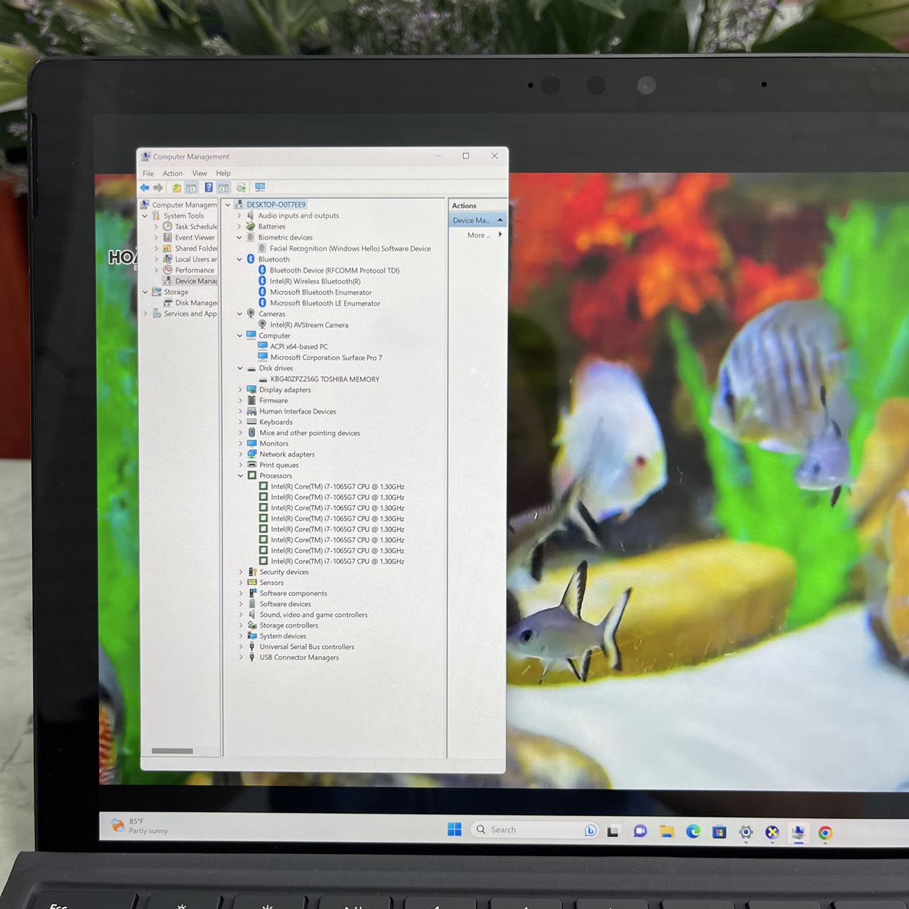 Microsoft Surface Pro 7 Core I7-1065G7 Ram 16gb Ssd 256gb Màn Hình 12.3"QHD+ Touchscreen ,Tặng Phím 
