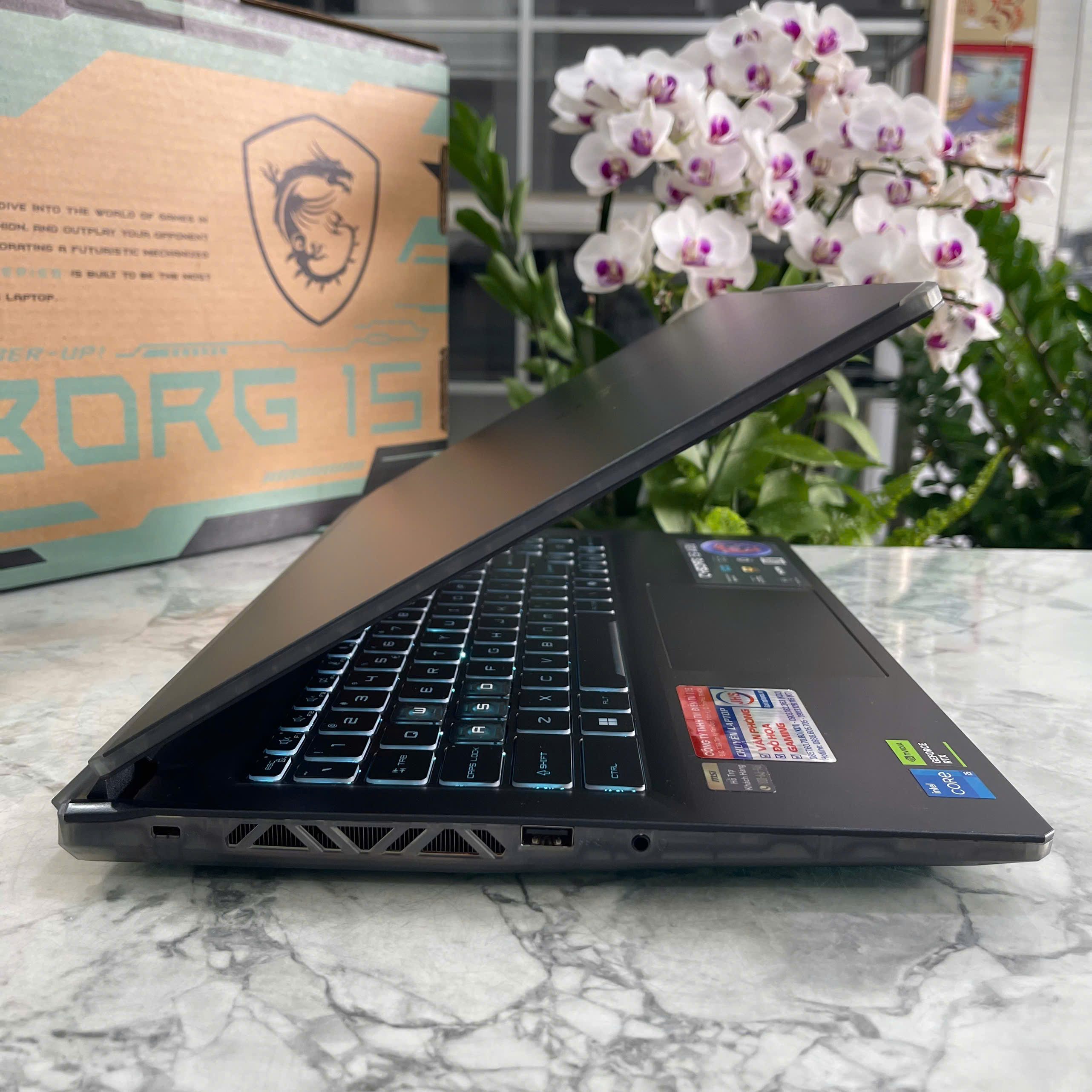 MSI Cyborg 15 A12UCX (BẢO HÀNH HÃNG 4 NĂM) Core I5-12450H RAM 16GB SSD 512GGB RTX 2050 4GB MÀN HÌNH : 15.6 Inch FHD IPS 144Hz