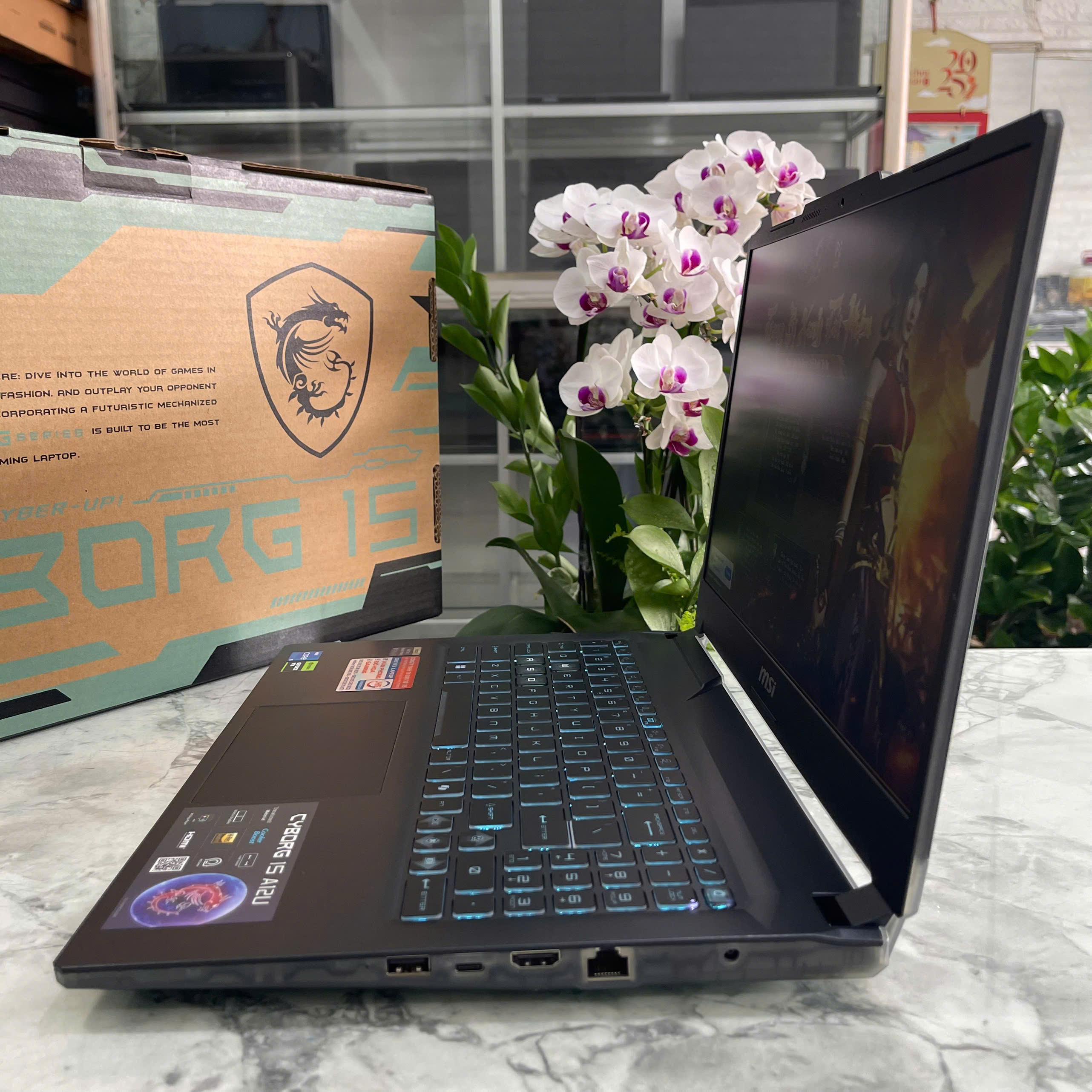 MSI Cyborg 15 A12UCX (BẢO HÀNH HÃNG 4 NĂM) Core I5-12450H RAM 16GB SSD 512GGB RTX 2050 4GB MÀN HÌNH : 15.6 Inch FHD IPS 144Hz