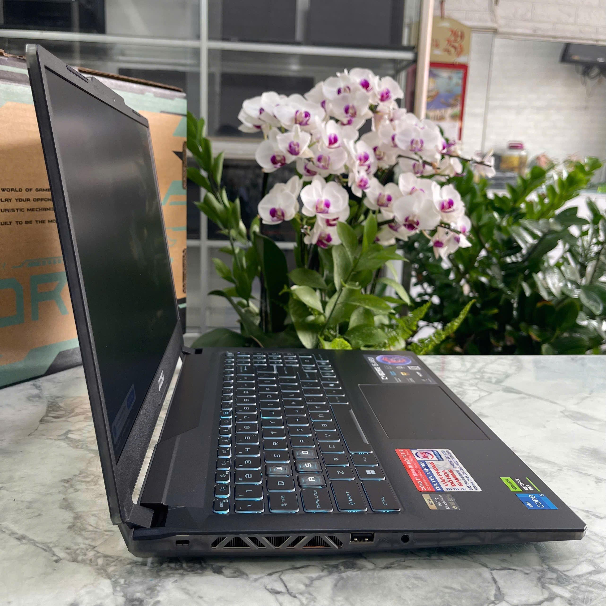 MSI Cyborg 15 A12UCX (BẢO HÀNH HÃNG 4 NĂM) Core I5-12450H RAM 16GB SSD 512GGB RTX 2050 4GB MÀN HÌNH : 15.6 Inch FHD IPS 144Hz