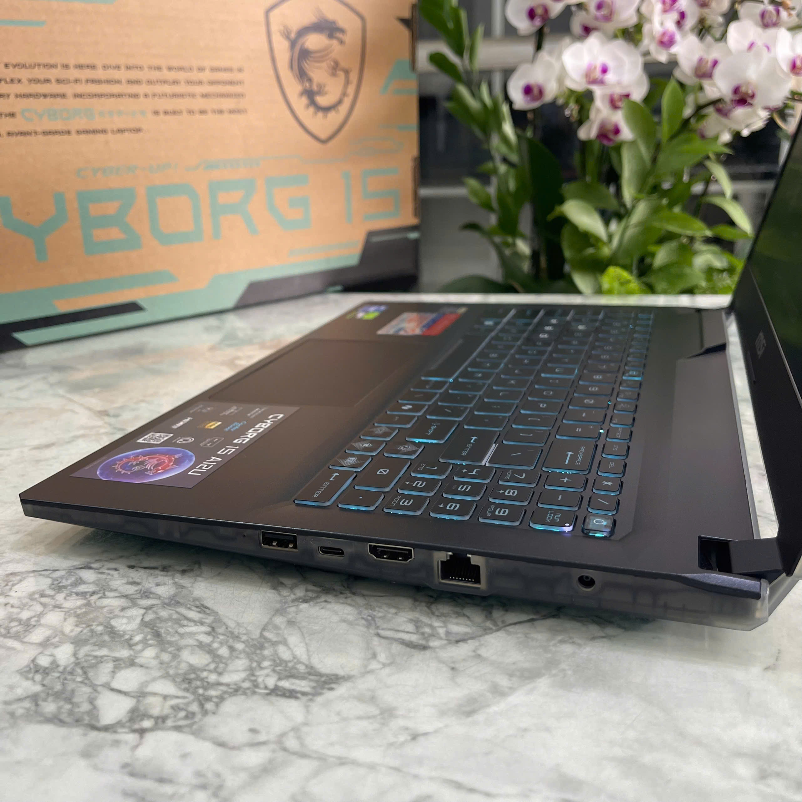 MSI Cyborg 15 A12UCX (BẢO HÀNH HÃNG 4 NĂM) Core I5-12450H RAM 16GB SSD 512GGB RTX 2050 4GB MÀN HÌNH : 15.6 Inch FHD IPS 144Hz