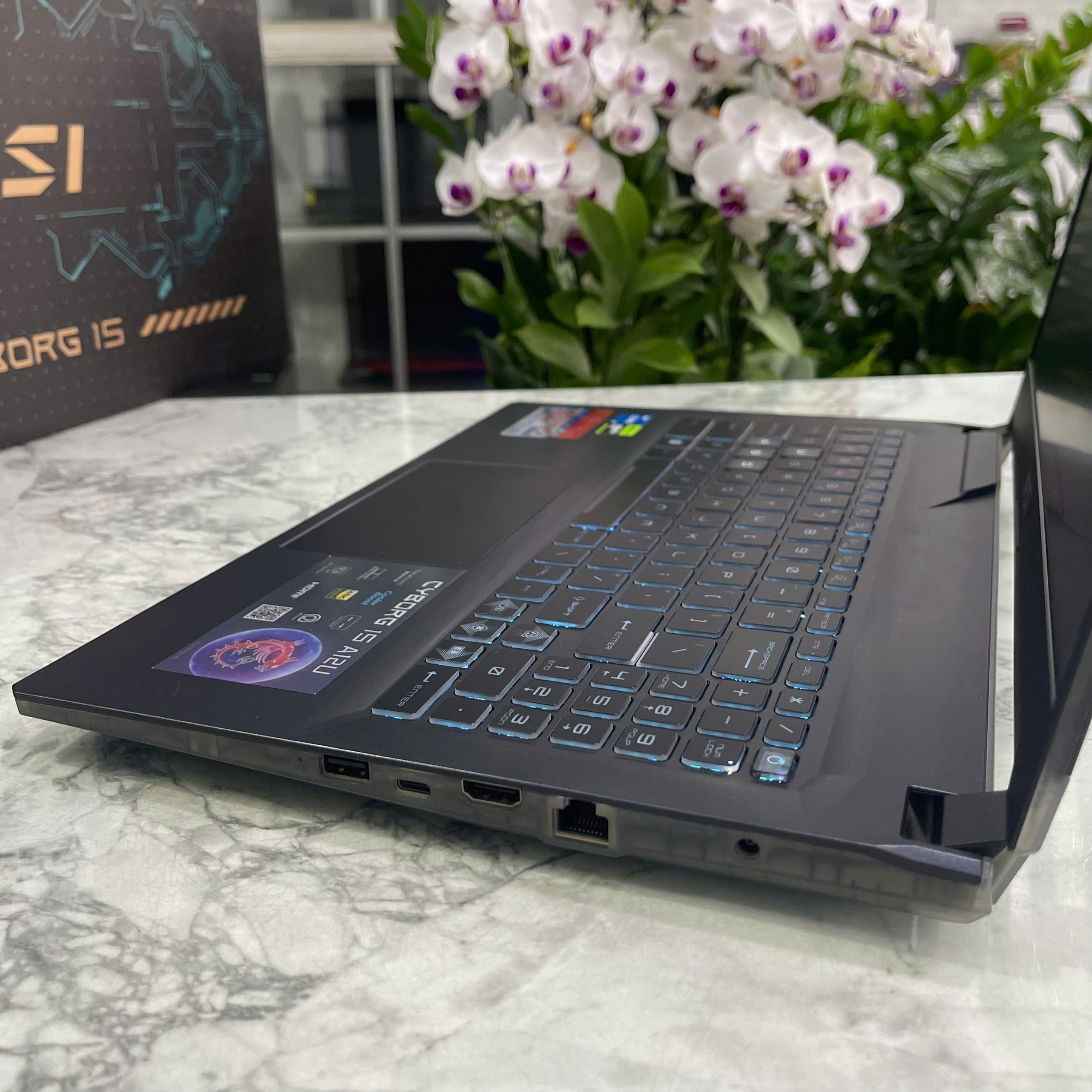 MSI Cyborg 15 A12UCX Máy Like New Core I5-12450H RAM 16GB SSD 512GGB RTX 2050 4GB MÀN HÌNH : 15.6 Inch FHD IPS 144Hz