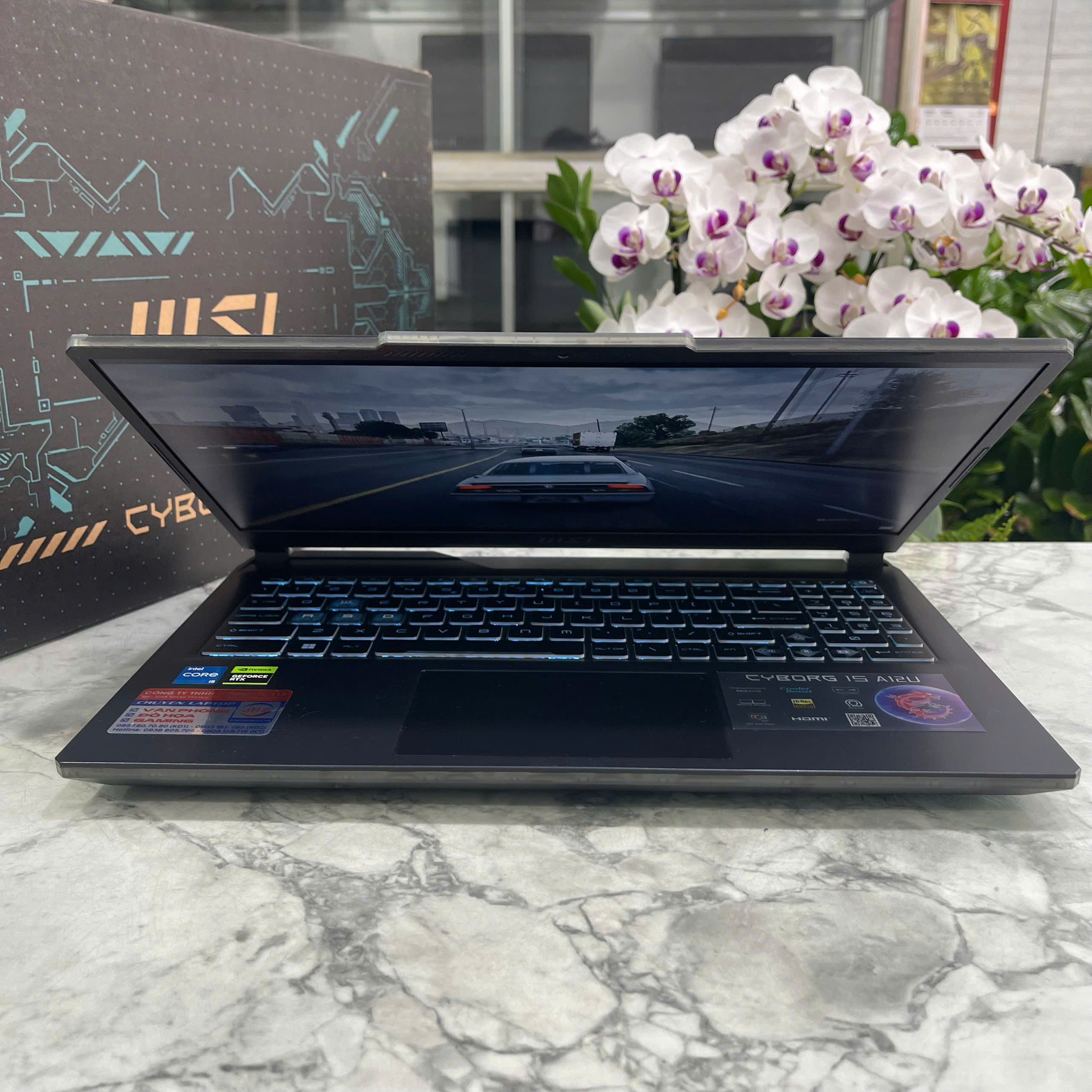 MSI Cyborg 15 A12UCX Máy Like New Core I5-12450H RAM 16GB SSD 512GGB RTX 2050 4GB MÀN HÌNH : 15.6 Inch FHD IPS 144Hz