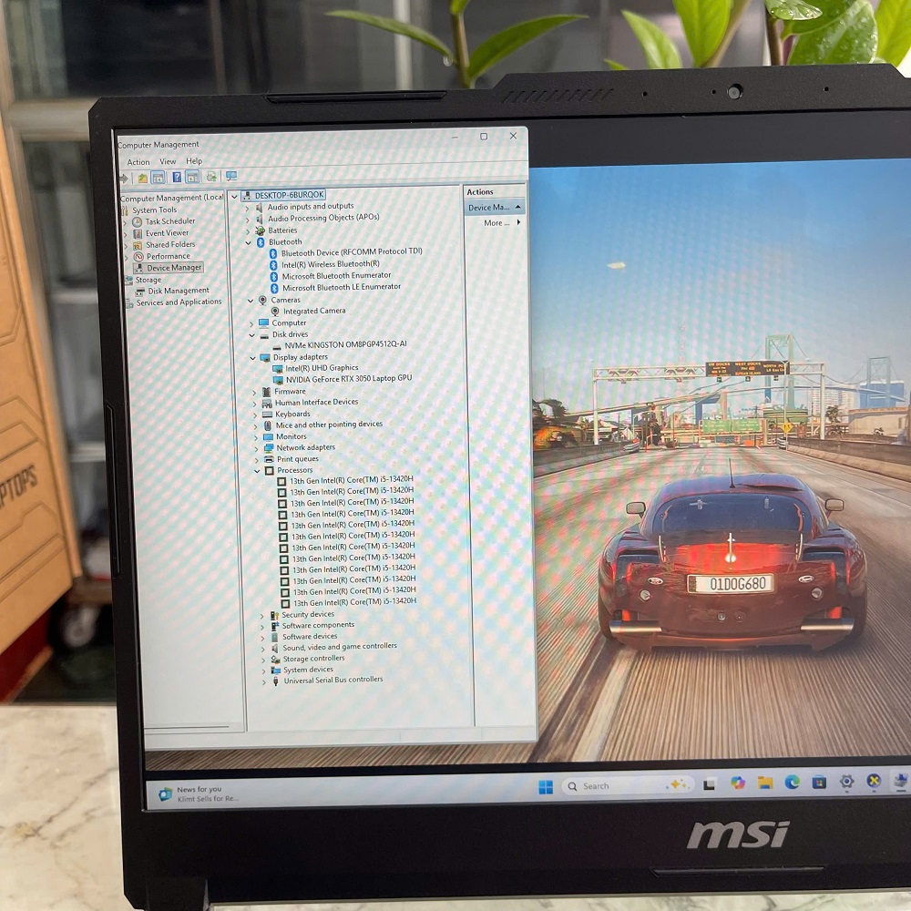 MSI Cyborg 15 A13UC  Core I5-13420H RAM 16GB SSD 512GGB RTX 3050 GDDR6  MÀN HÌNH : 15.6 Inch FHD IPS 144Hz