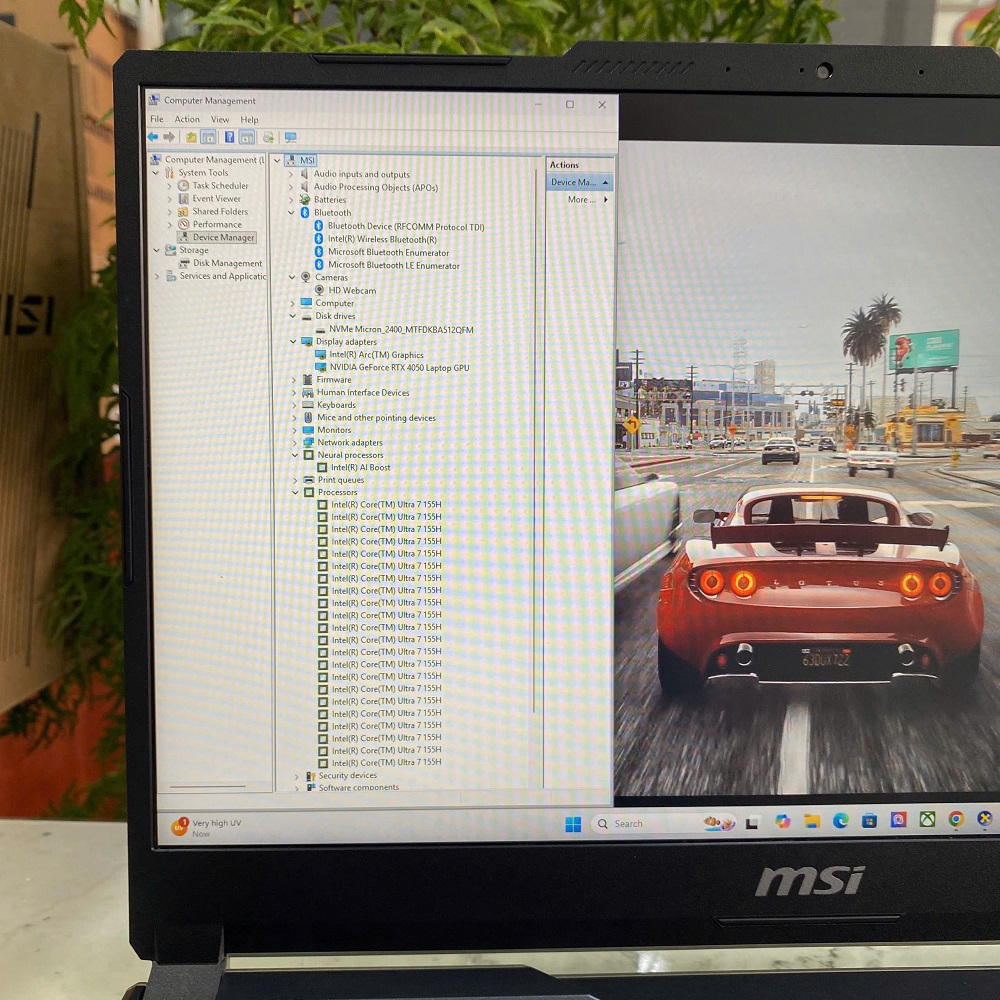  MSI CYBORG 15 AI A1VEK  Ultra 7-155H RAM 16GB SSD 512GB RTX 4050 6GB Màn Hình 15.6 Inch FHD 144Hz