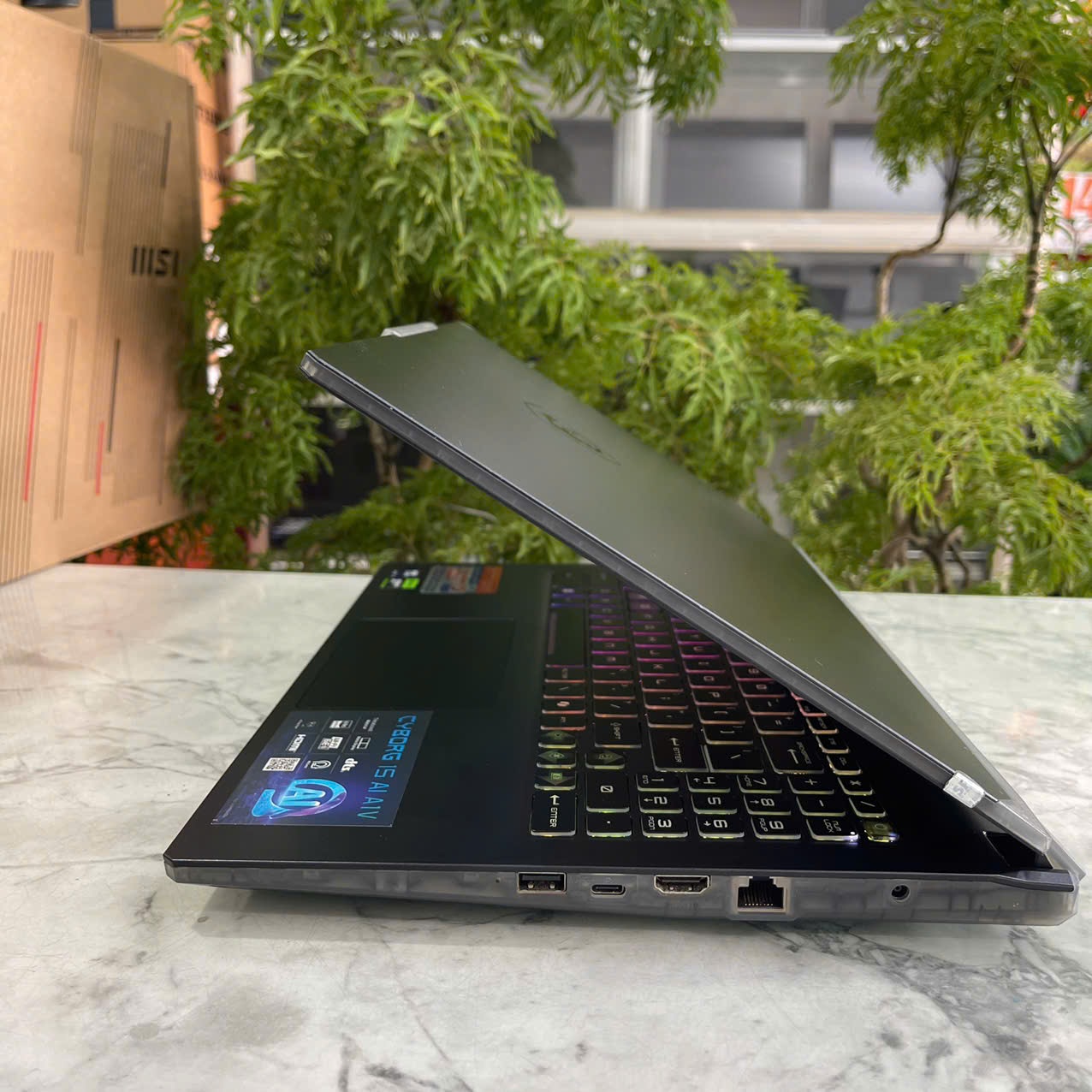  MSI CYBORG 15 AI A1VEK  Ultra 7-155H RAM 16GB SSD 512GB RTX 4050 6GB Màn Hình 15.6 Inch FHD 144Hz