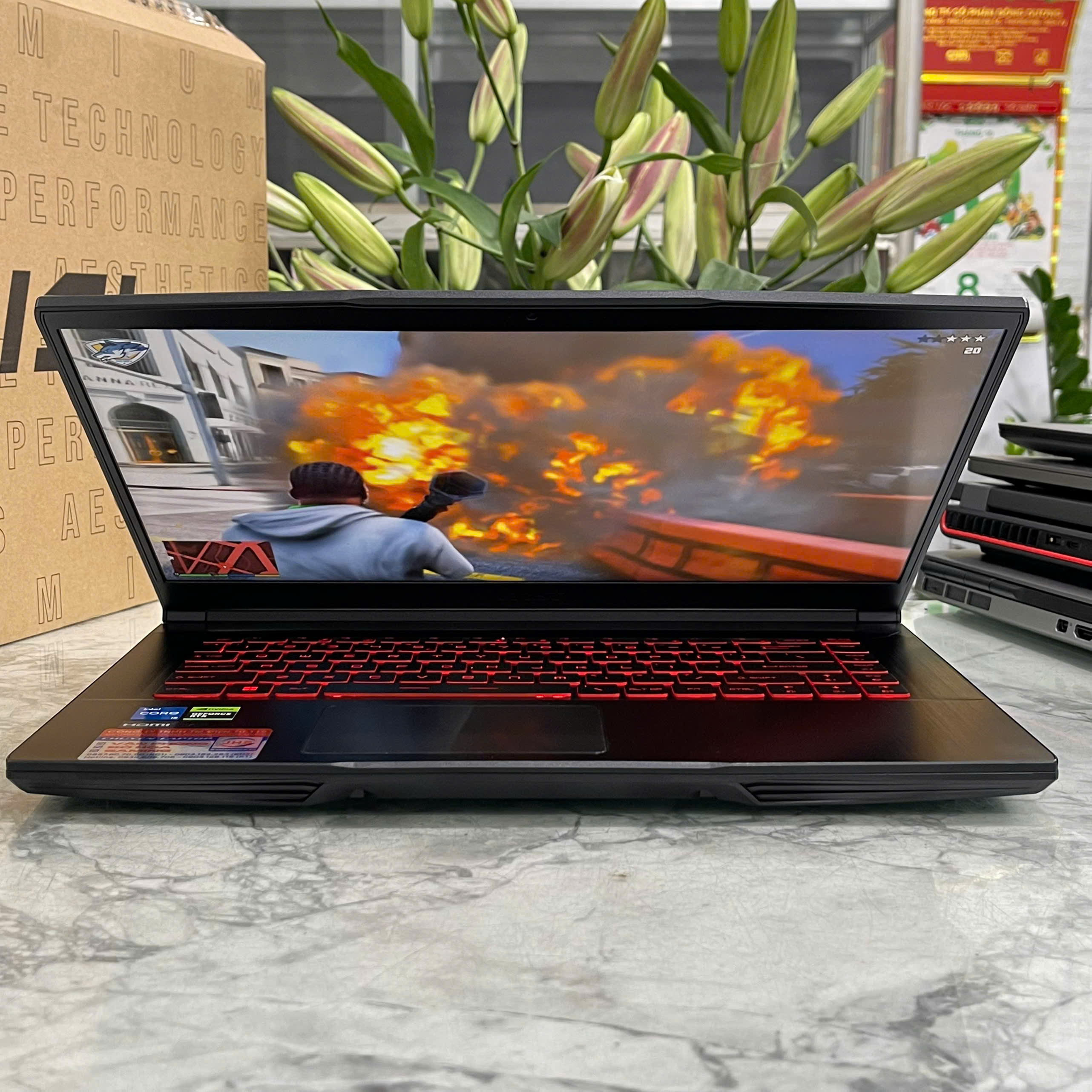 MSI Gaming Thin GF63 12VE Core I5-12450H Ram 16Gb Ssd 512Gb RTX 4050 6GB Màn Hình 15.6″ FHD IPS 144Hz