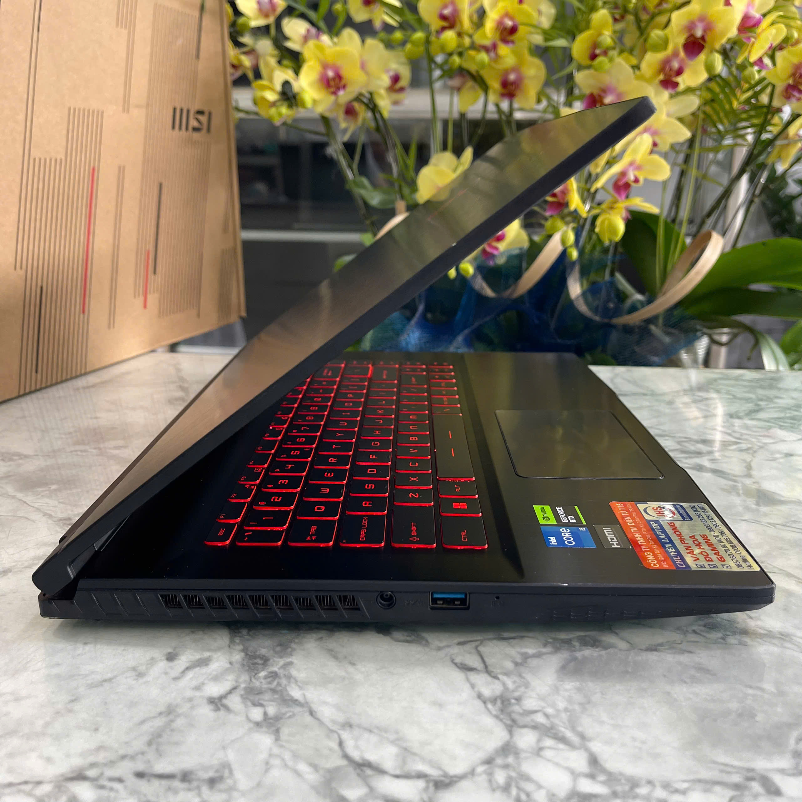  MSI GF63 Thin 12UC-1006VN CORE I5-12450H RAM 16GB  SSD 512GB VGA RTX 3050 4GB Màn Hình 15.6'' IPS Fhd 144.Hz